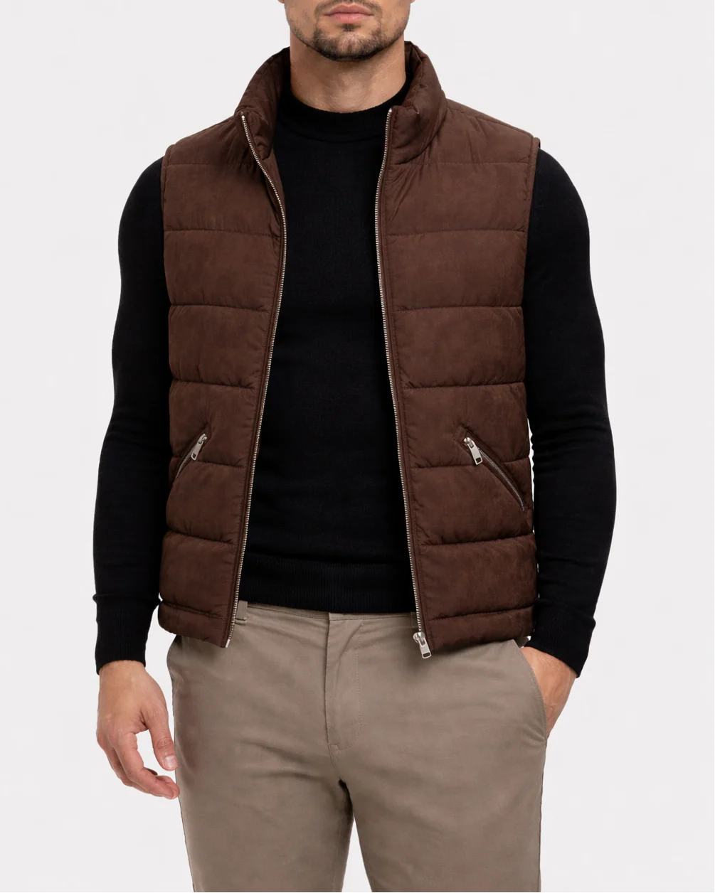 BASE BODYWARMER BROWN - Image 5
