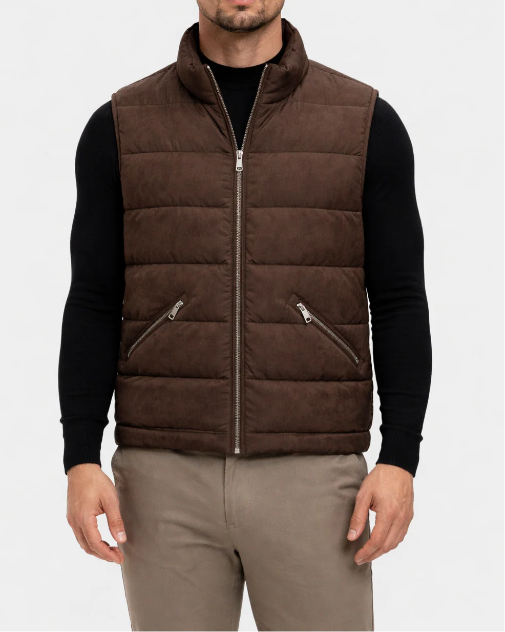 BASE BODYWARMER BROWN - Image 6
