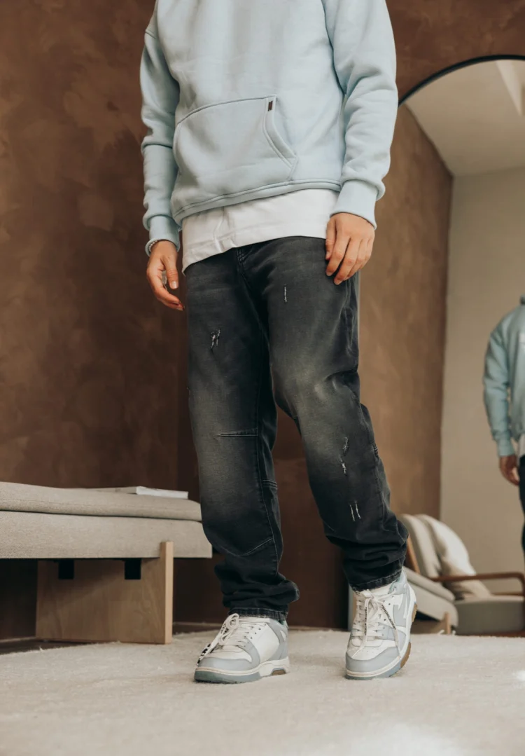 BULLET BLACK BAGGY JEANS - Image 7