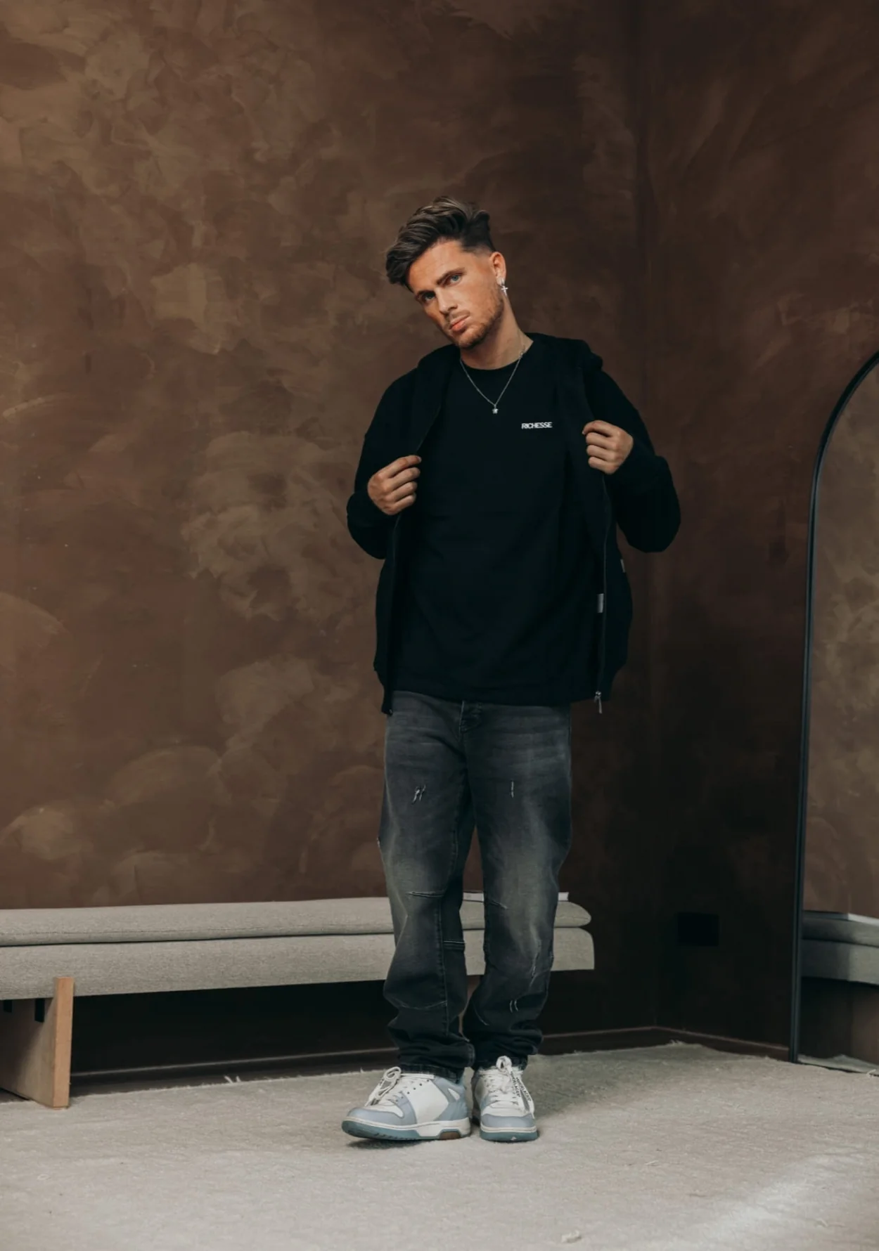 BULLET BLACK BAGGY JEANS - Image 8