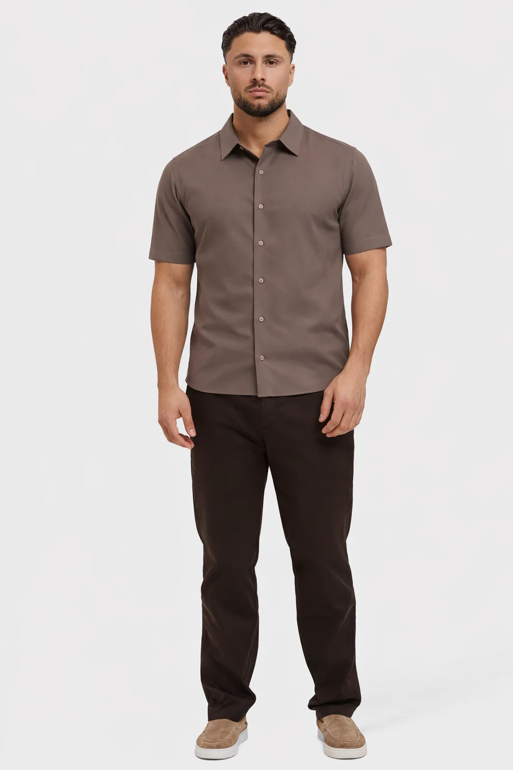 COMO MATTE SHIRT | BROWN - Image 3