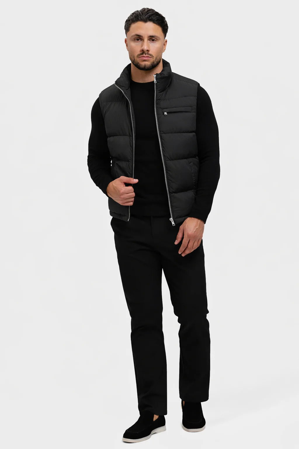 TORINO DOWN BODYWARMER | BLACK - Image 2