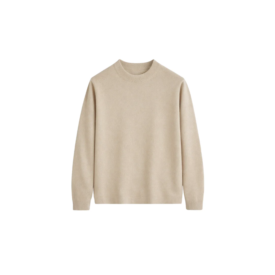 REYES KNIT CREWNECK | BEIGE - Image 2