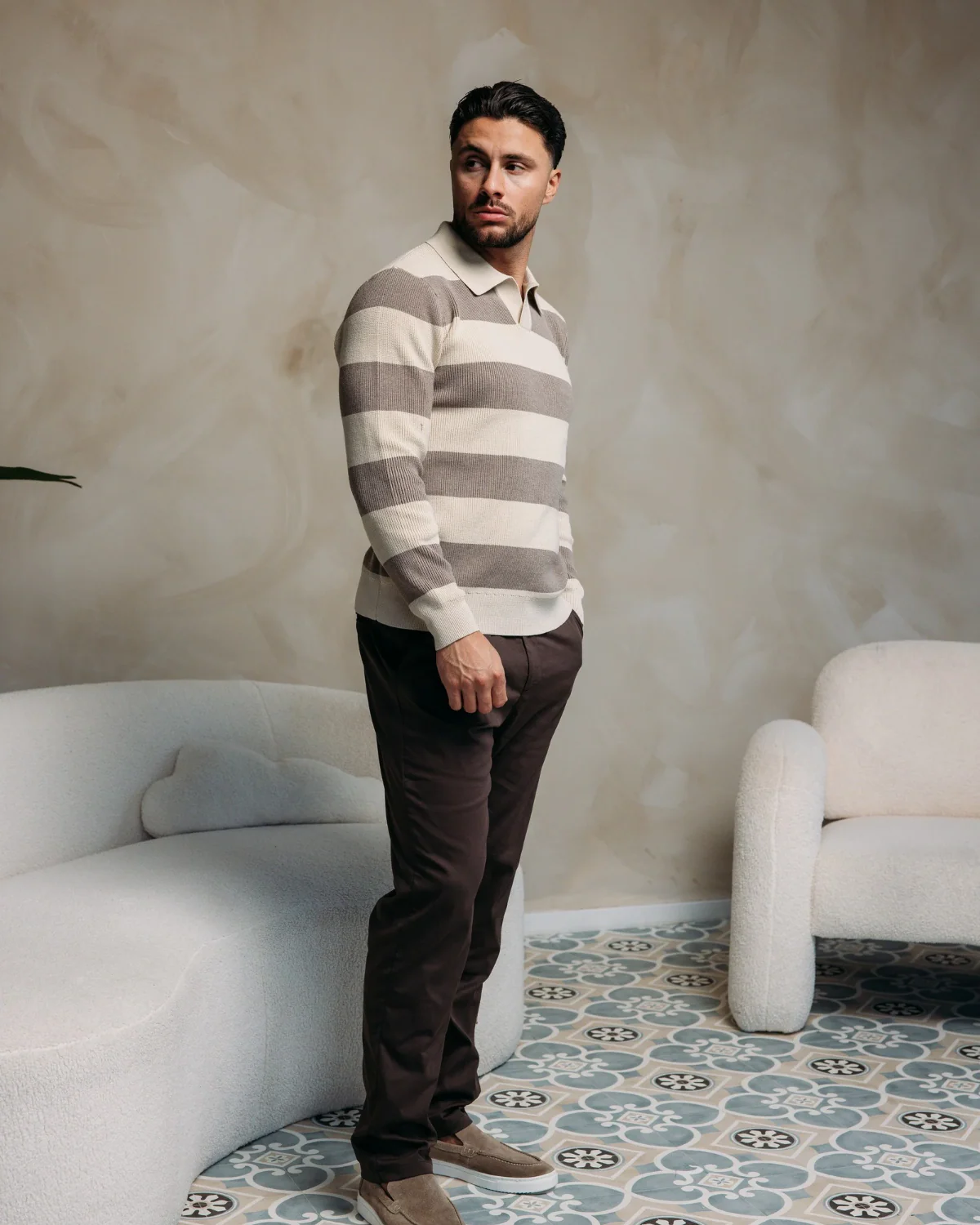 CORE STRAIGHT PANTS BROWN - Image 10