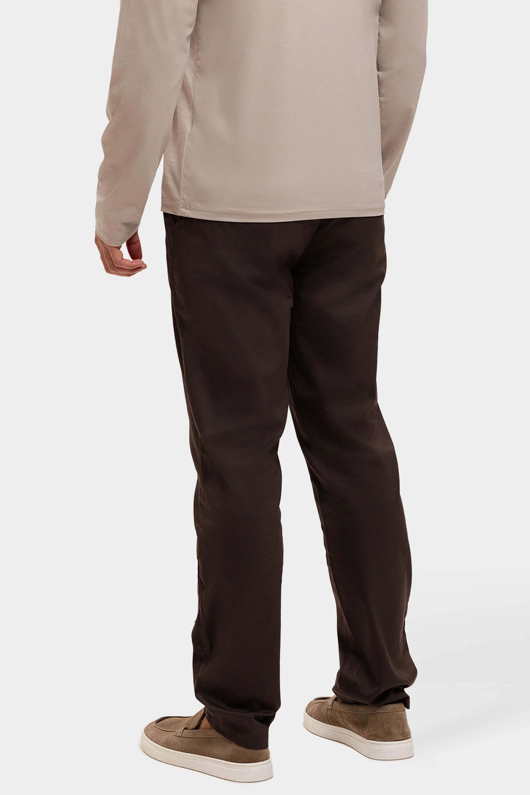 CORE STRAIGHT PANTS BROWN - Image 4
