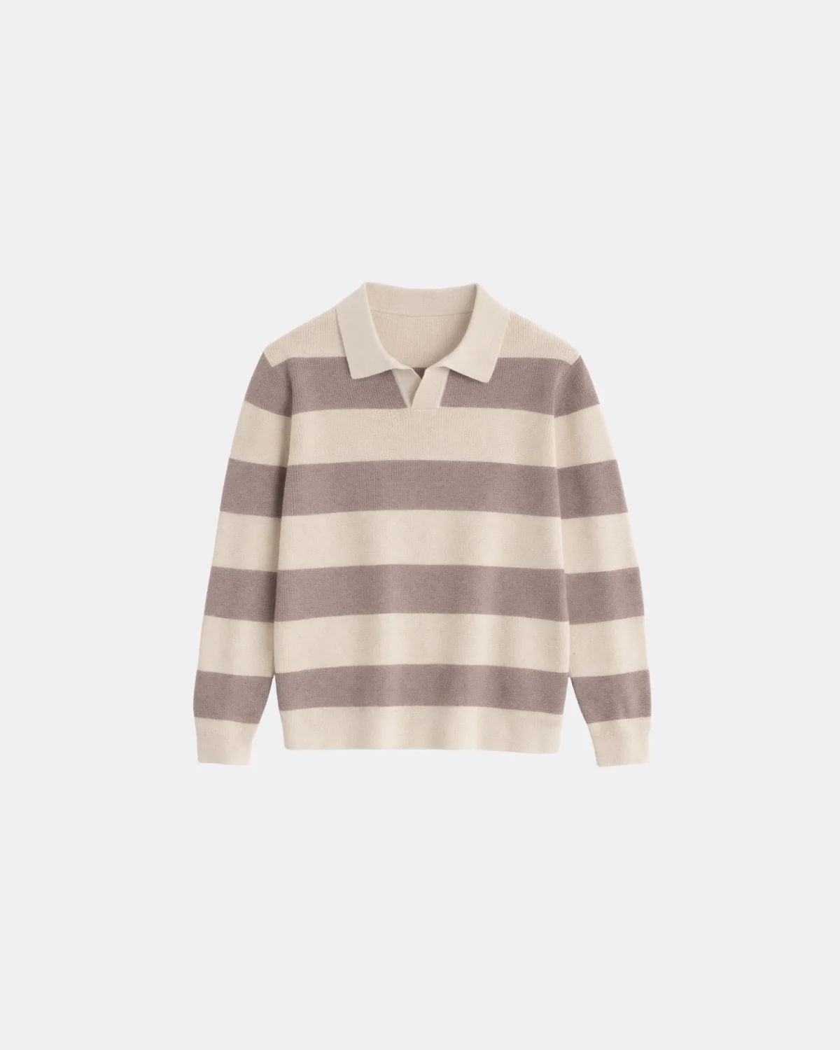 CORTEZ KNITTED POLO | BROWN CREME - Image 6