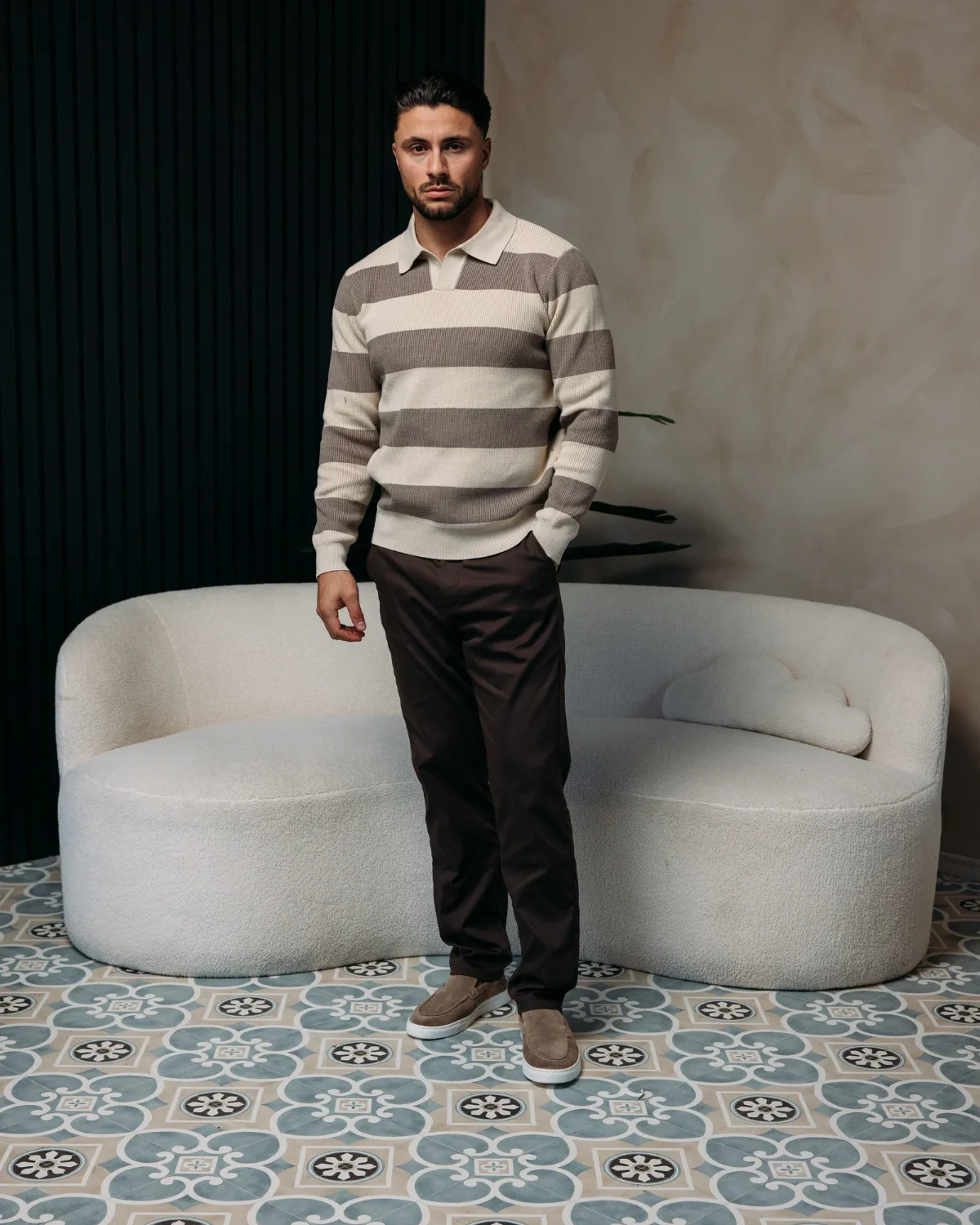 CORE STRAIGHT PANTS BROWN - Image 12