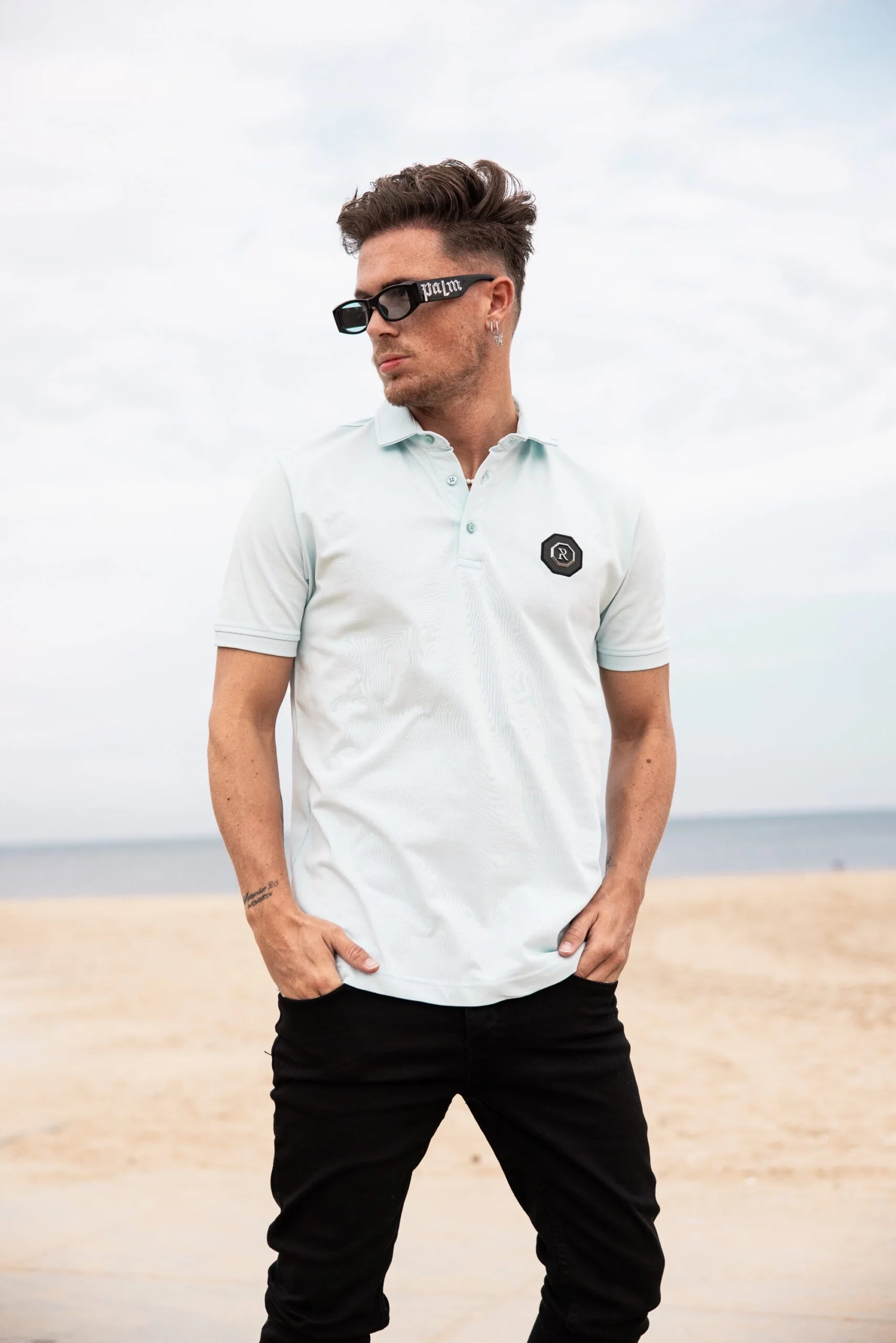 DELUXE POLO LICHT BLAUW - Image 6
