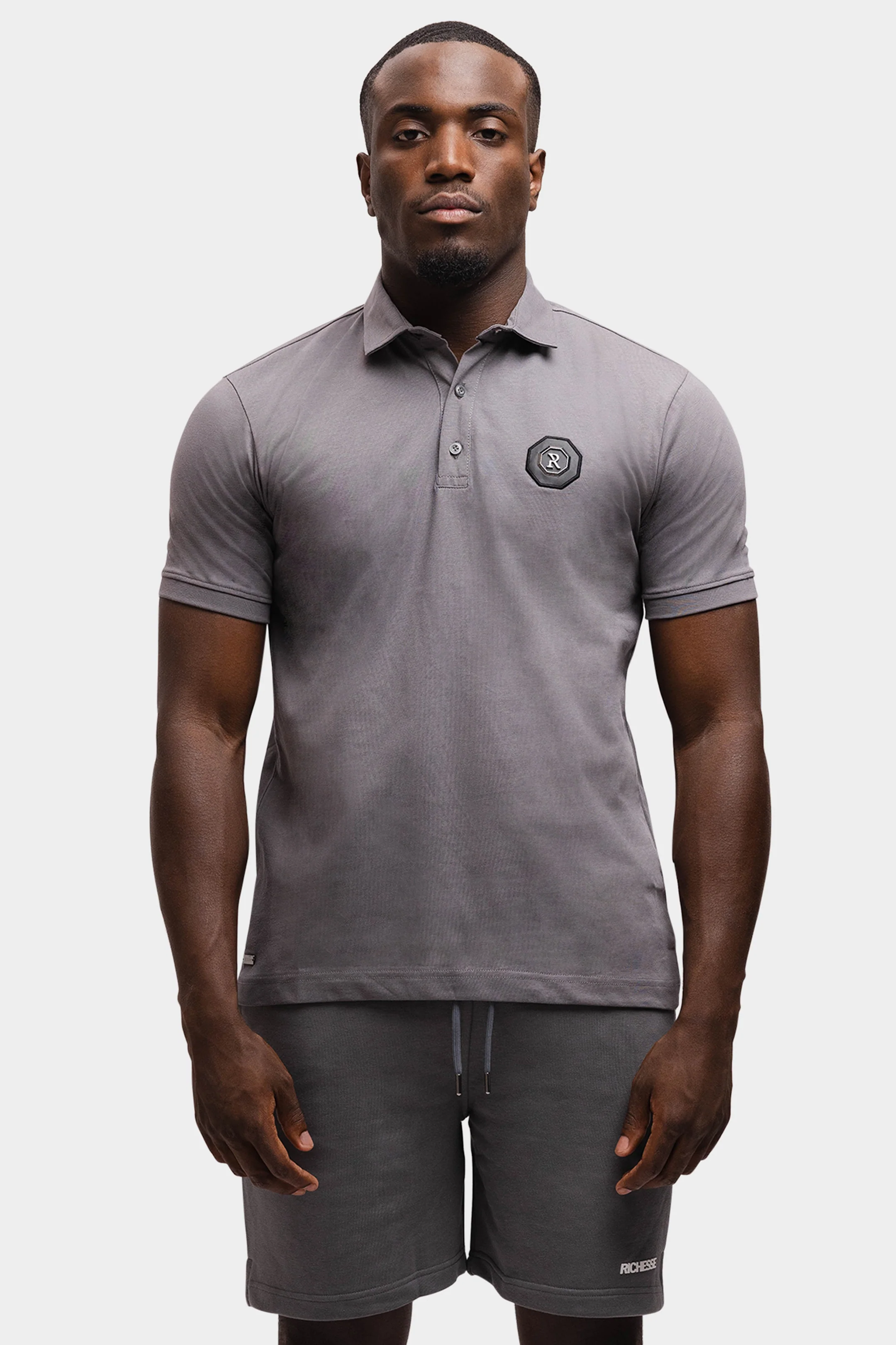 DELUXE POLO GRIJS