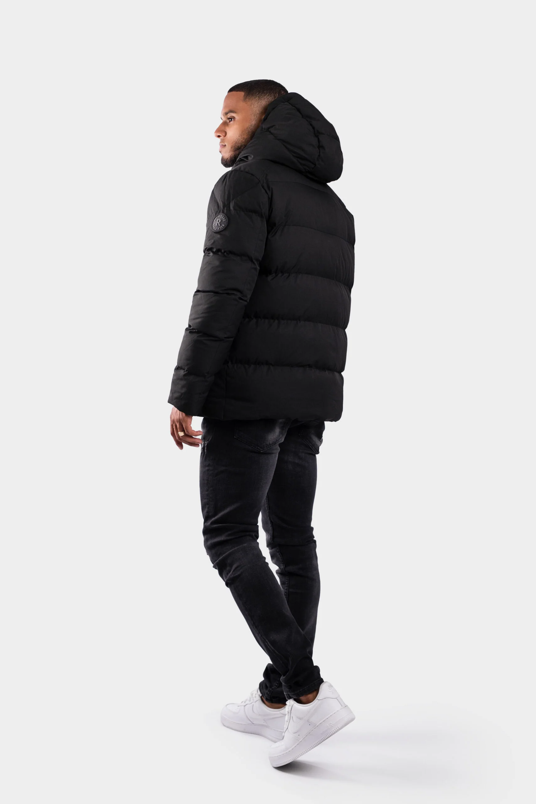 Devon Puffer Jas Zwart - Image 4