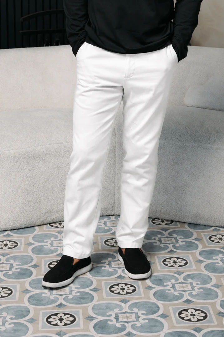 ESSENTIALS SMARTS PANTS WHITE