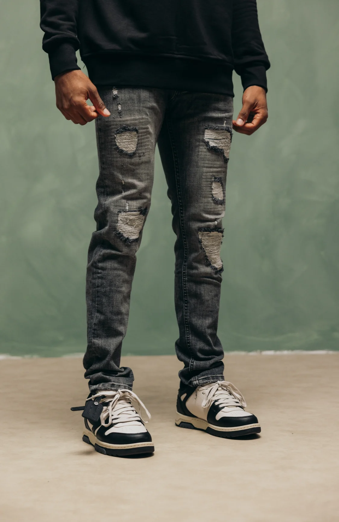 FORCE DELUXE GREY JEANS - Image 3