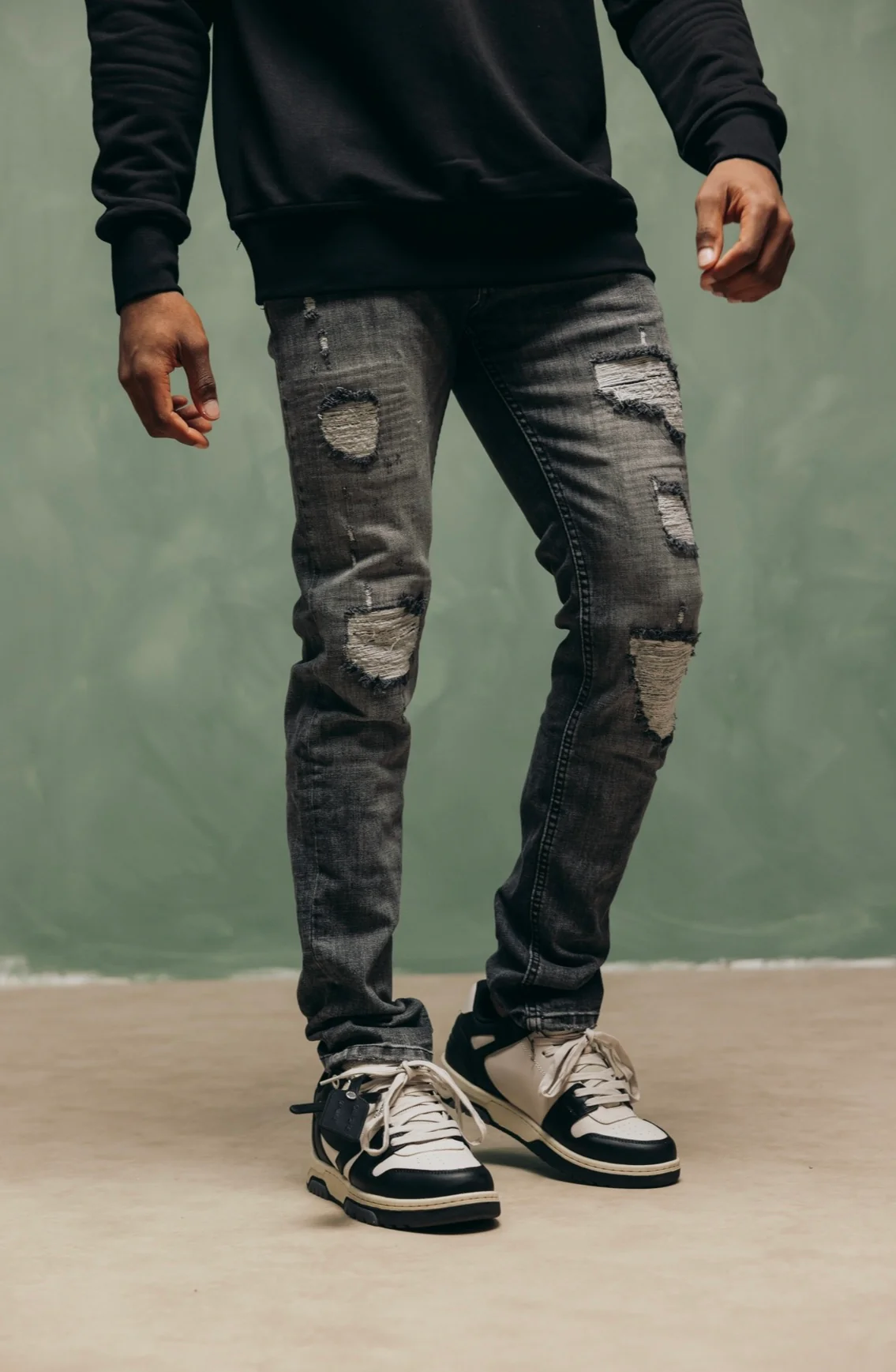 FORCE DELUXE GREY JEANS - Image 4