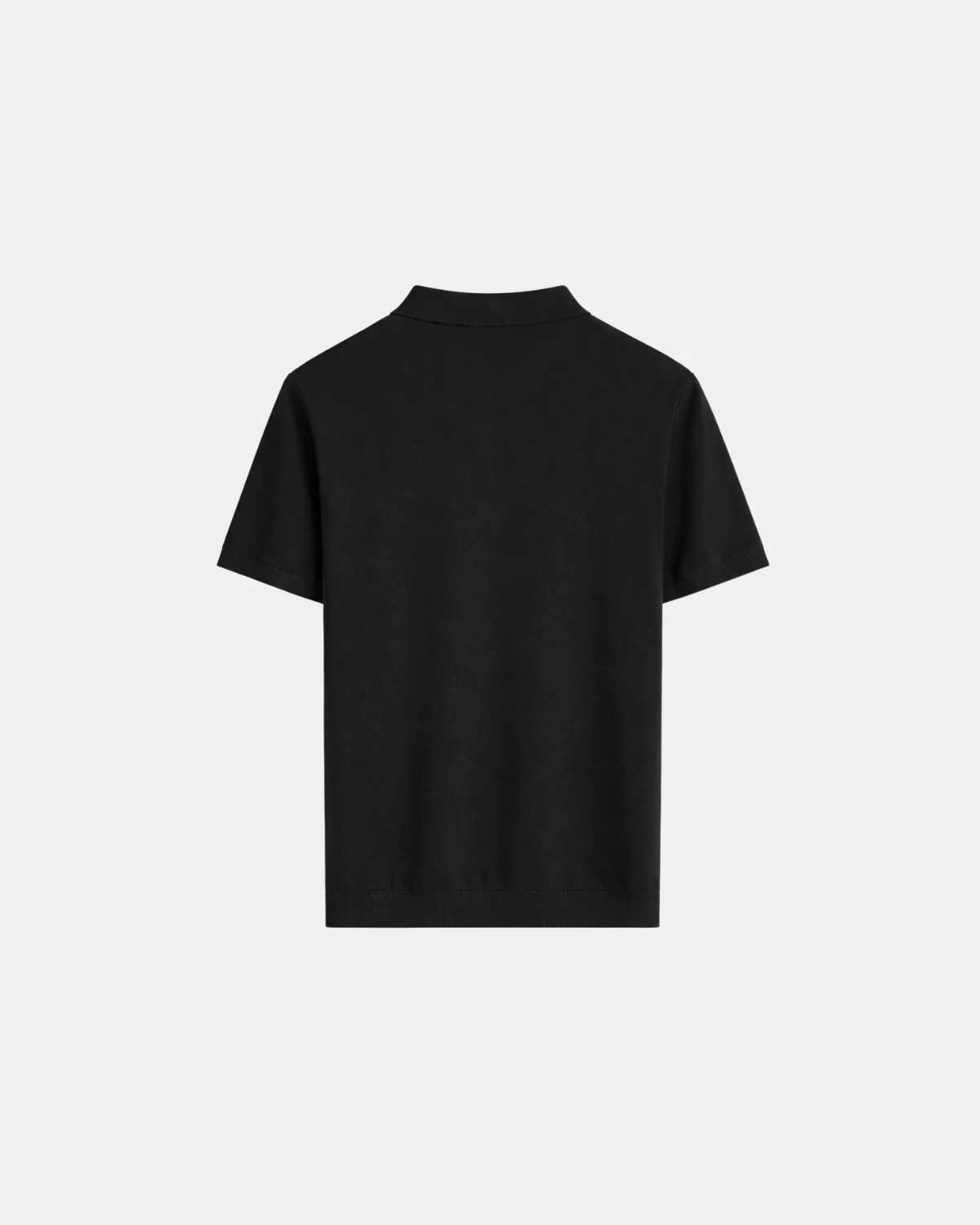 KNIT POLO | BLACK - Image 2
