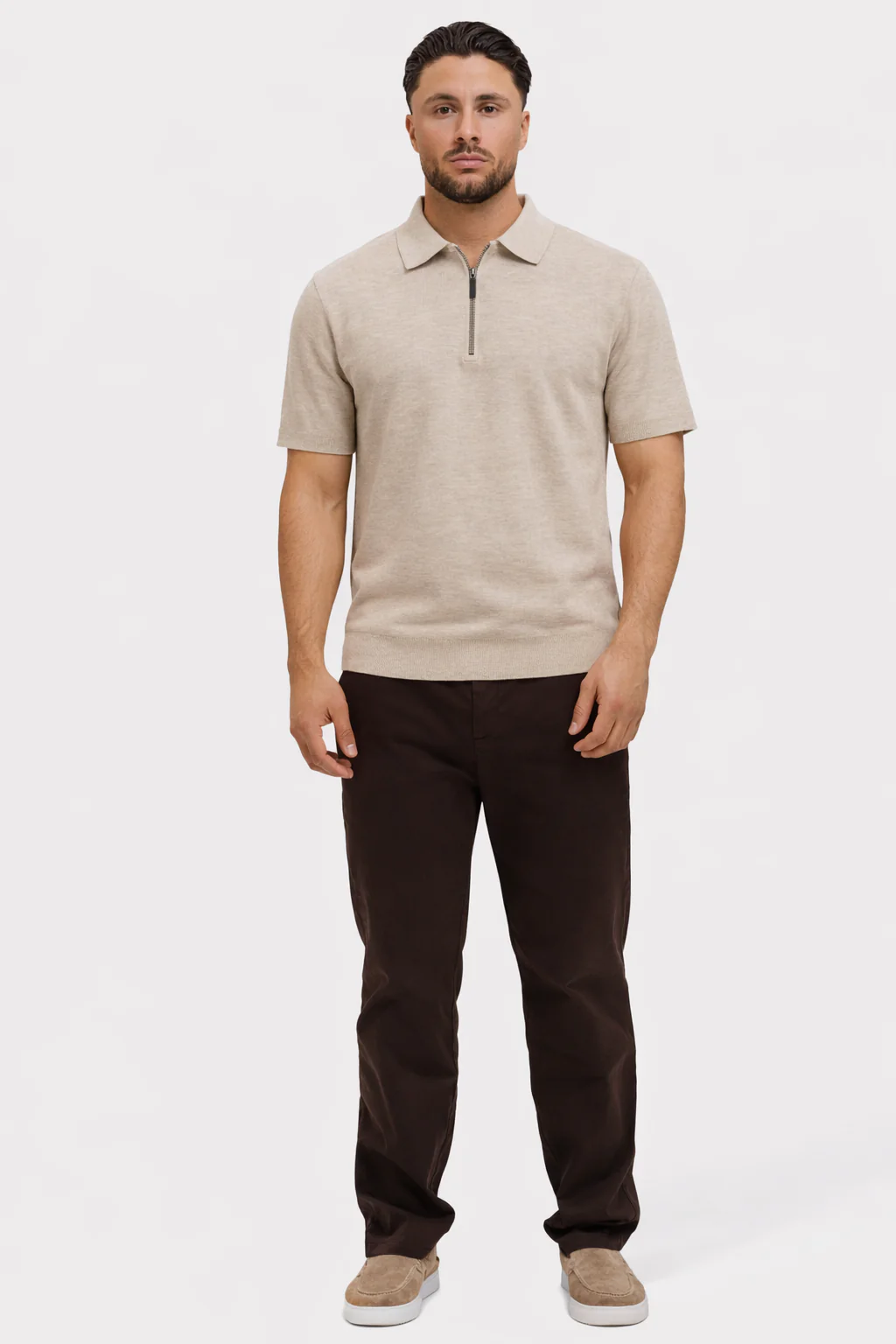 KNIT POLO | CREME - Image 3