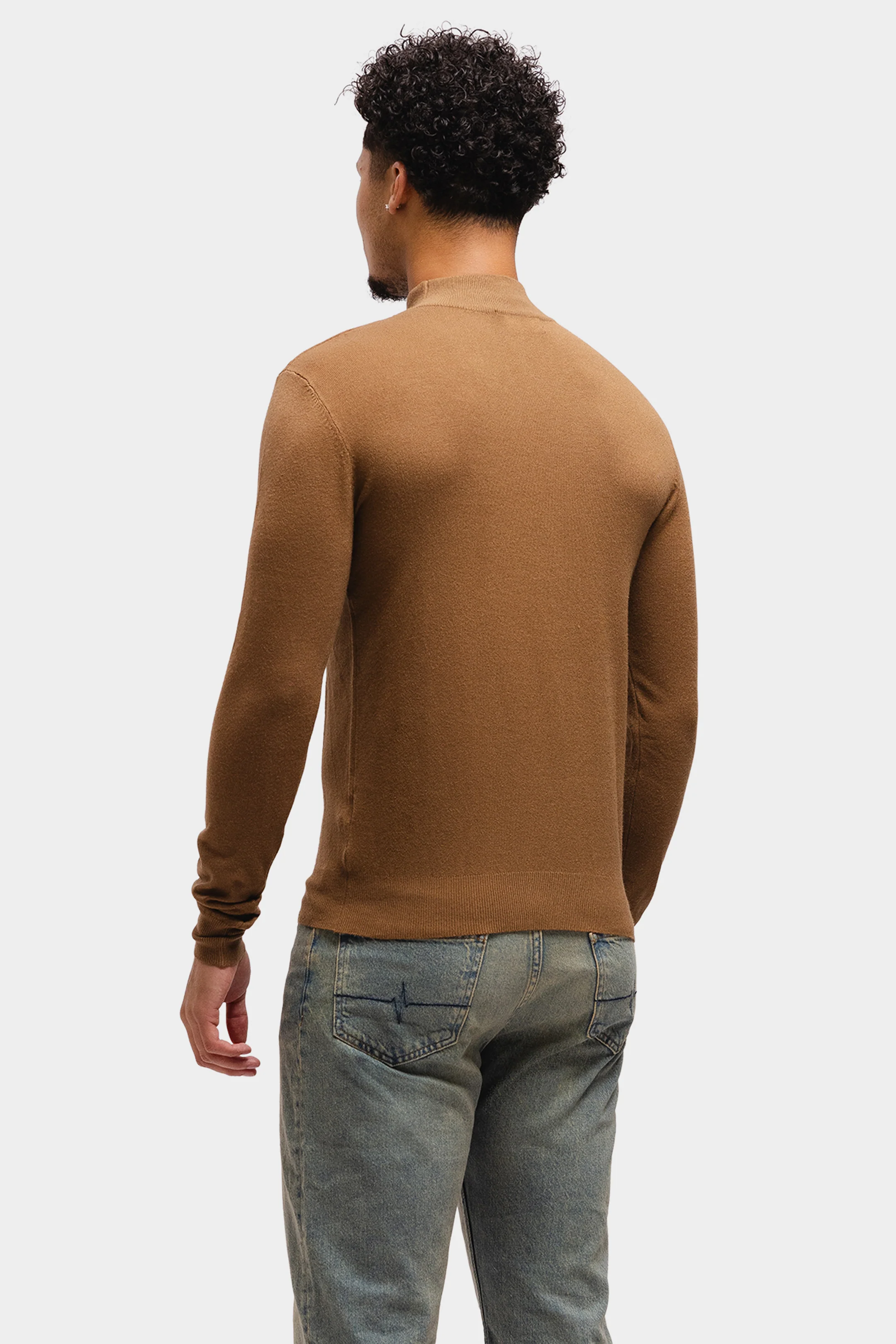 Knitted Turtleneck Brown - Image 3