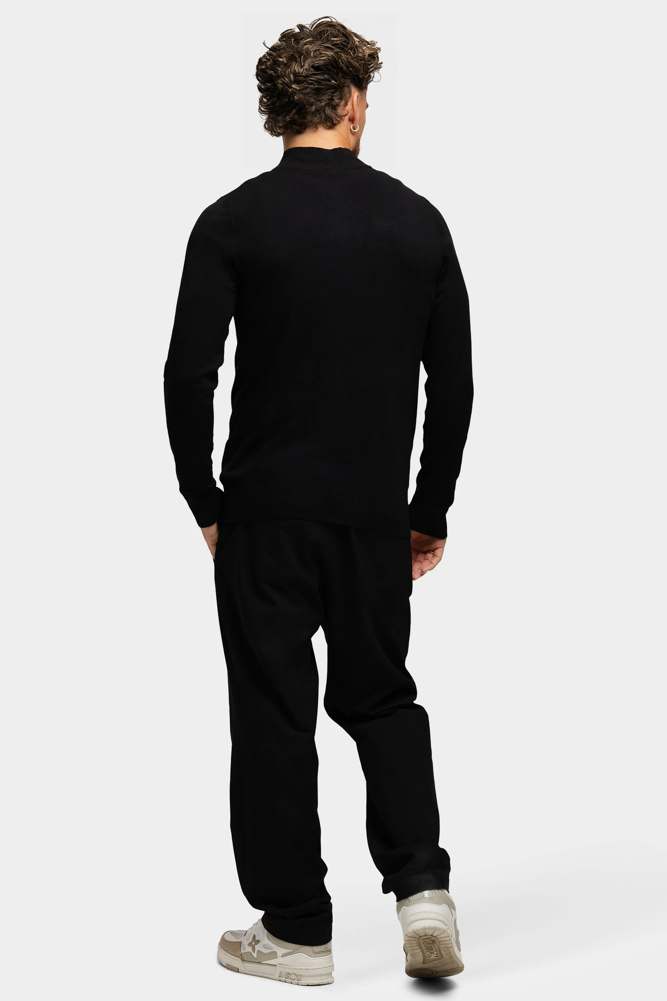 Knitted Zipper Black - Image 6