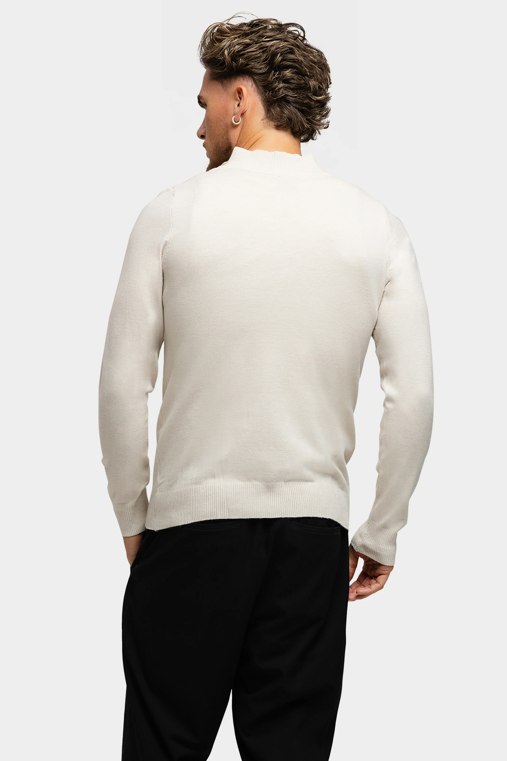 Knitted Zipper Soft Sand - Image 3