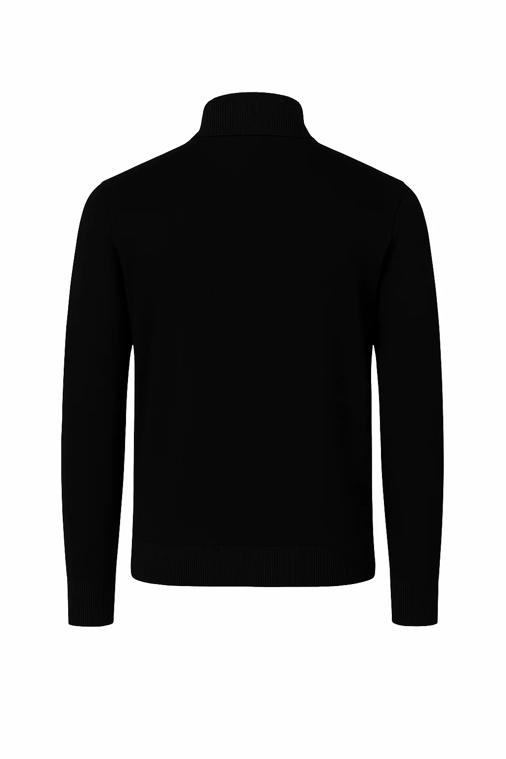 KNITTED ZIPPER VEST BLACK - Image 5