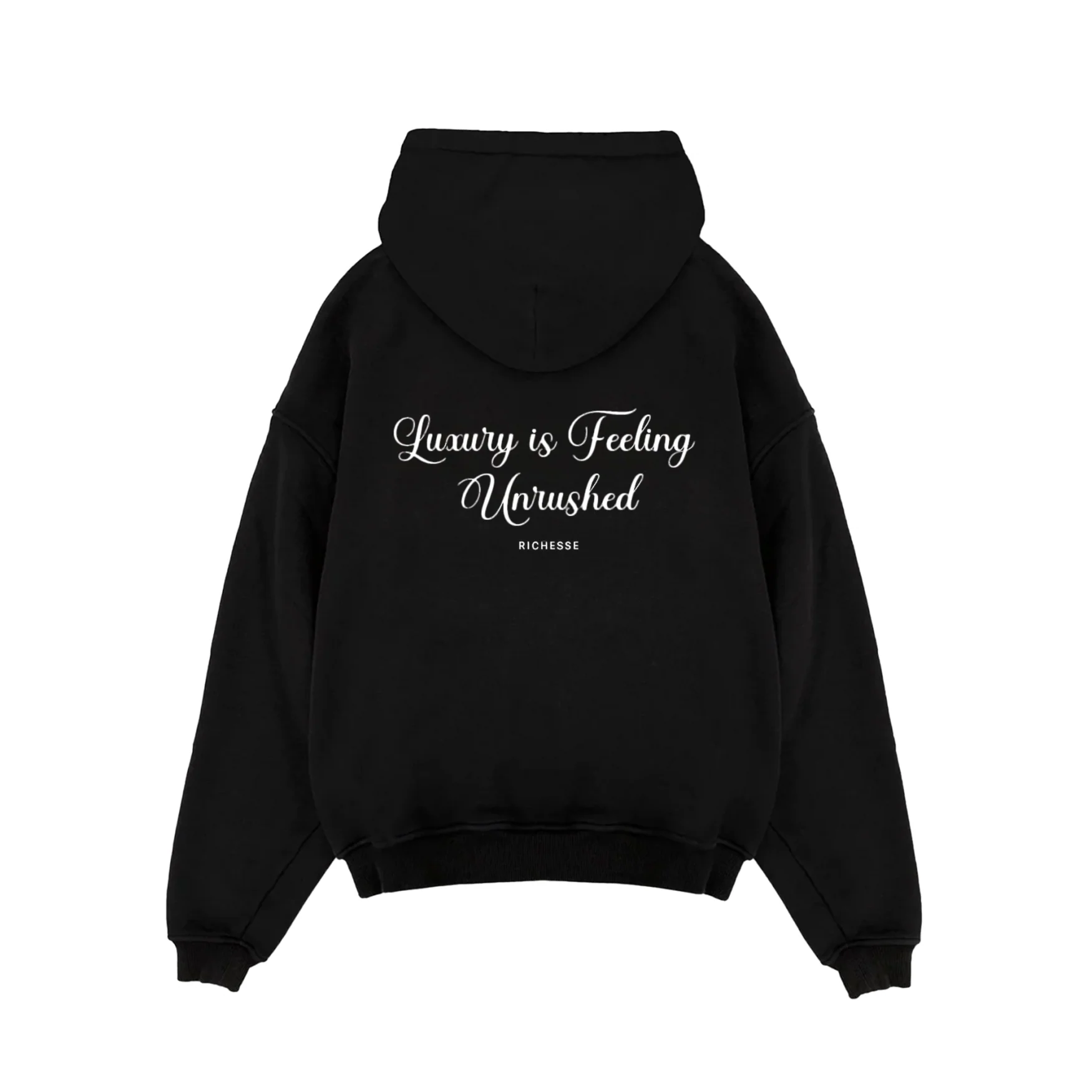 UNRUSHED HOODIE BLACK - Image 10