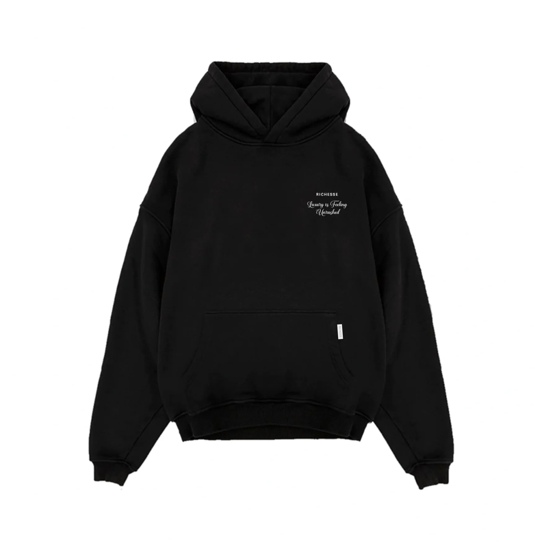 UNRUSHED HOODIE BLACK - Image 11
