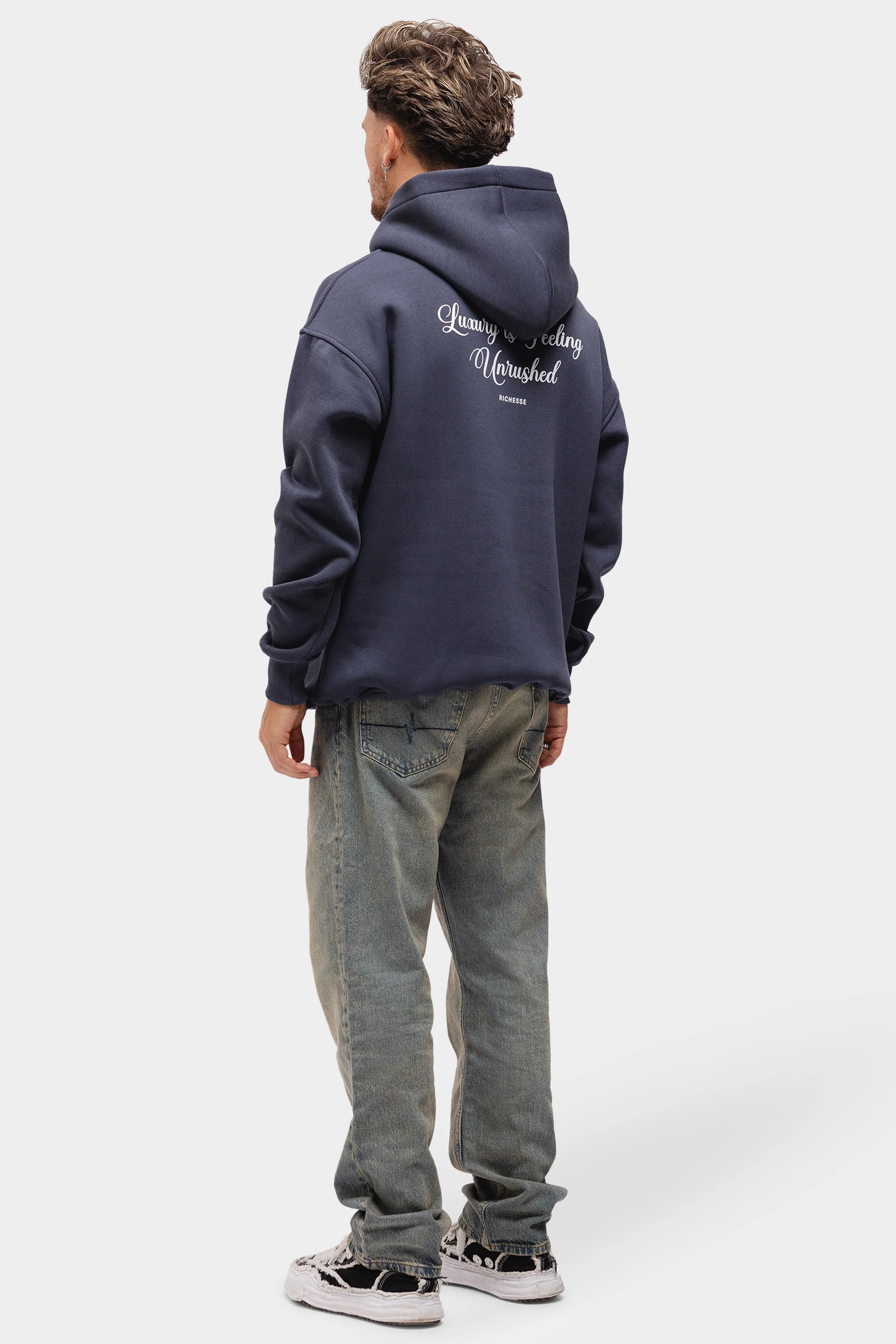 UNRUSHED HOODIE GREY - Image 3