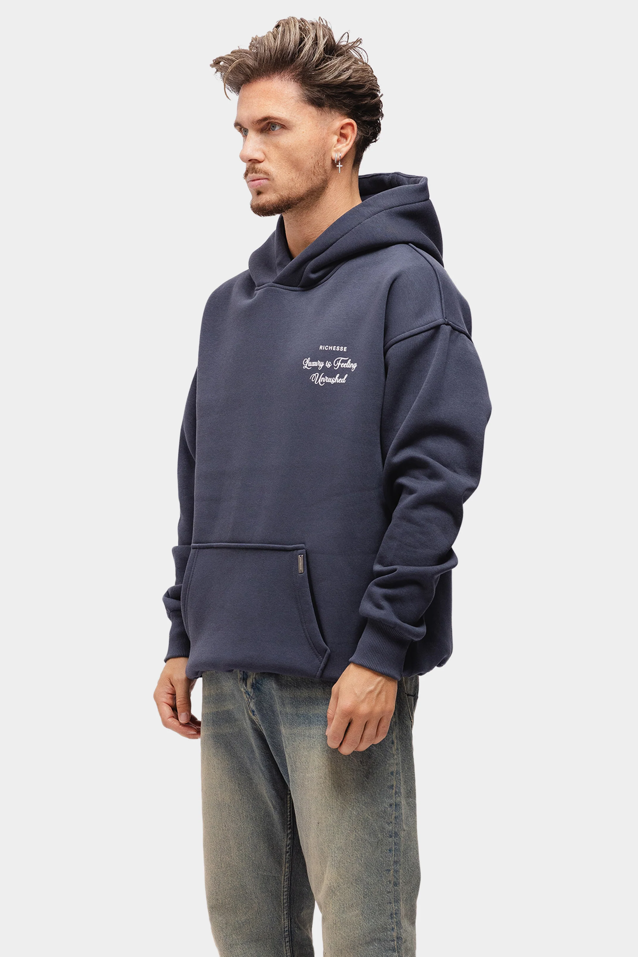 UNRUSHED HOODIE GREY - Image 4
