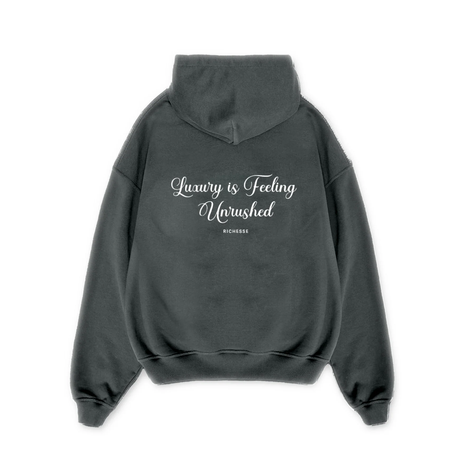 UNRUSHED HOODIE GREY - Image 5