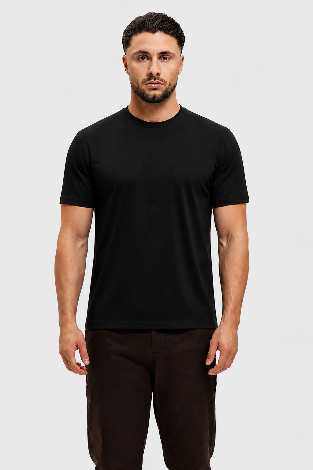 SHINY ESSENTIAL SHIRT BLACK - Image 2