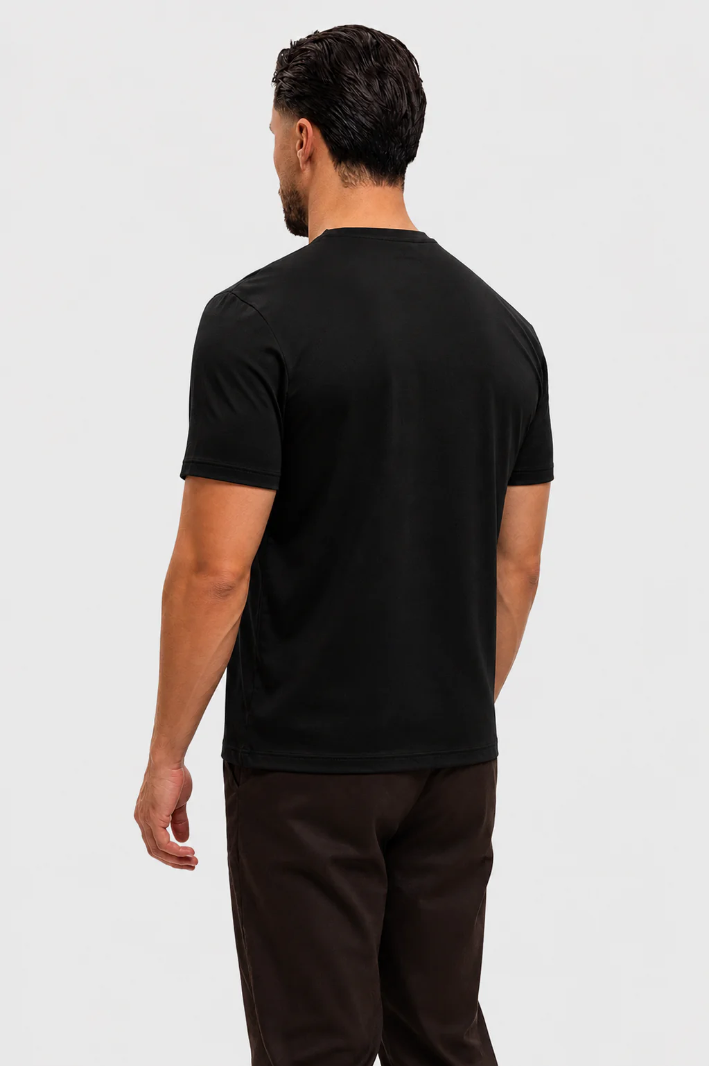 SHINY ESSENTIAL SHIRT BLACK - Image 4