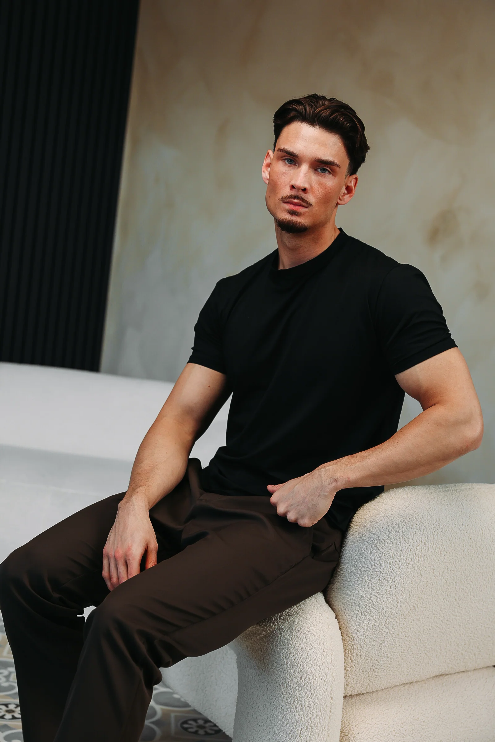 SHINY ESSENTIAL SHIRT BLACK - Image 6