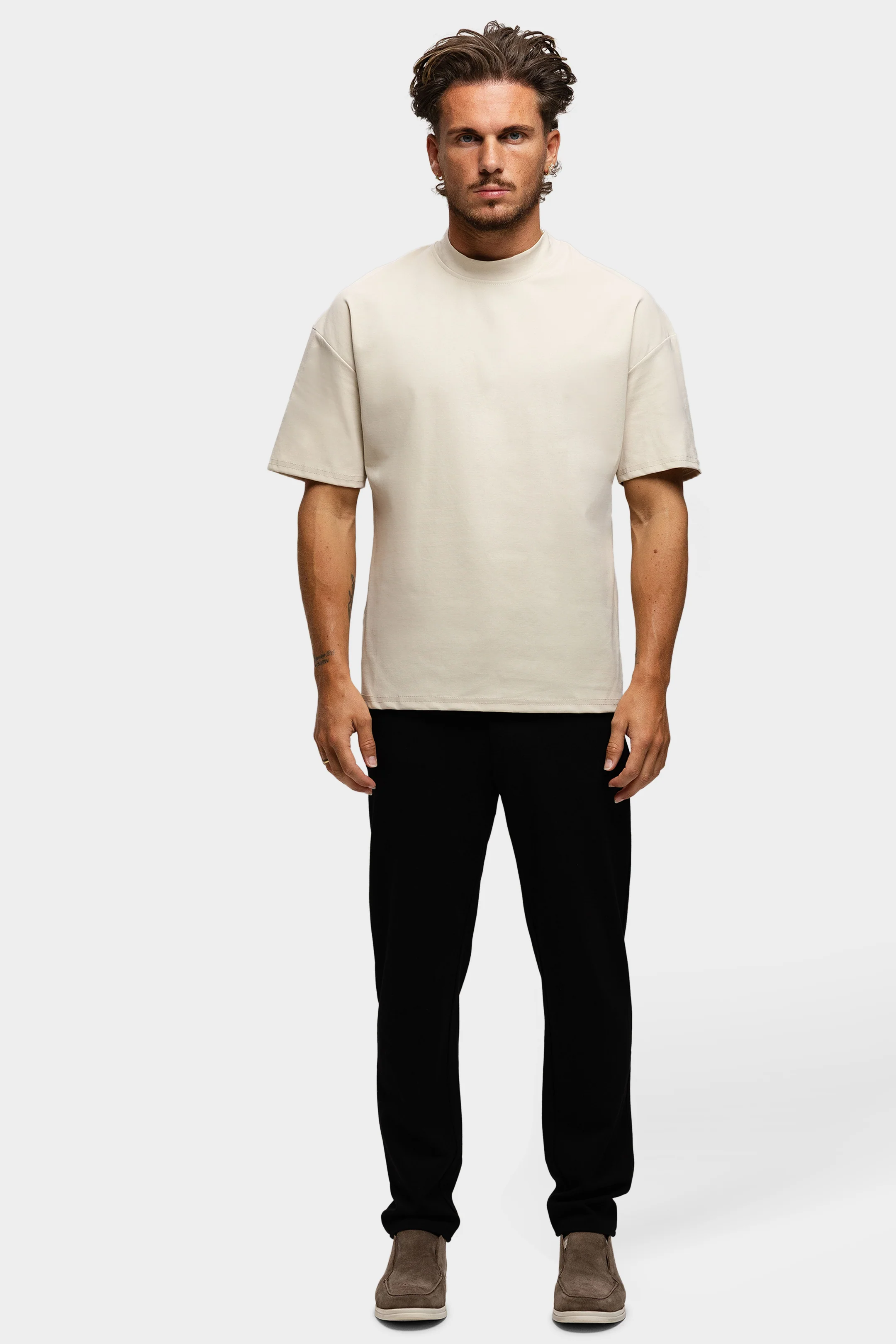 ESSENTIAL MATTE SHIRT LIGHT BEIGE - Image 2