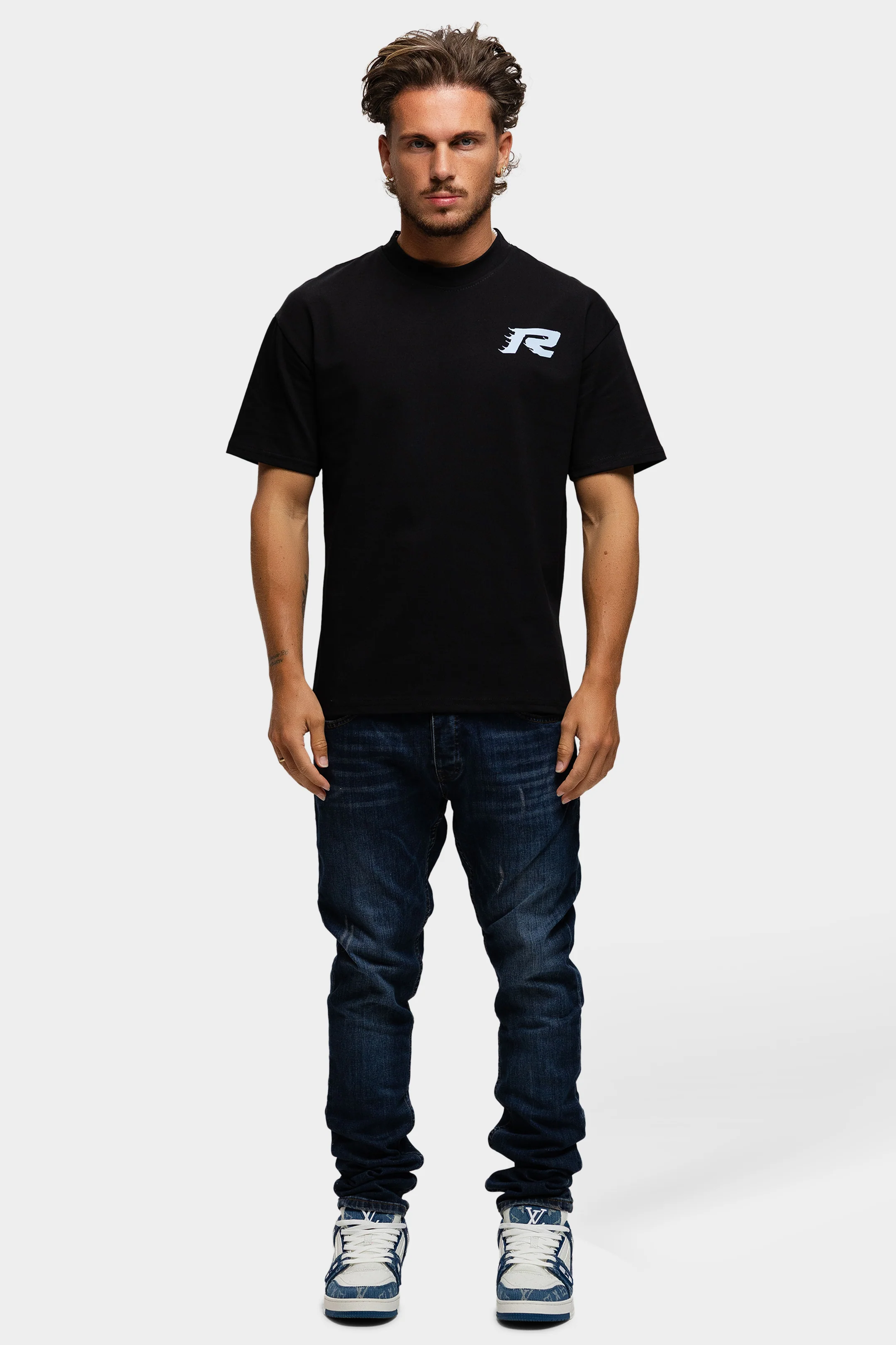 PARIS T-SHIRT BLACK BLUE - Image 5