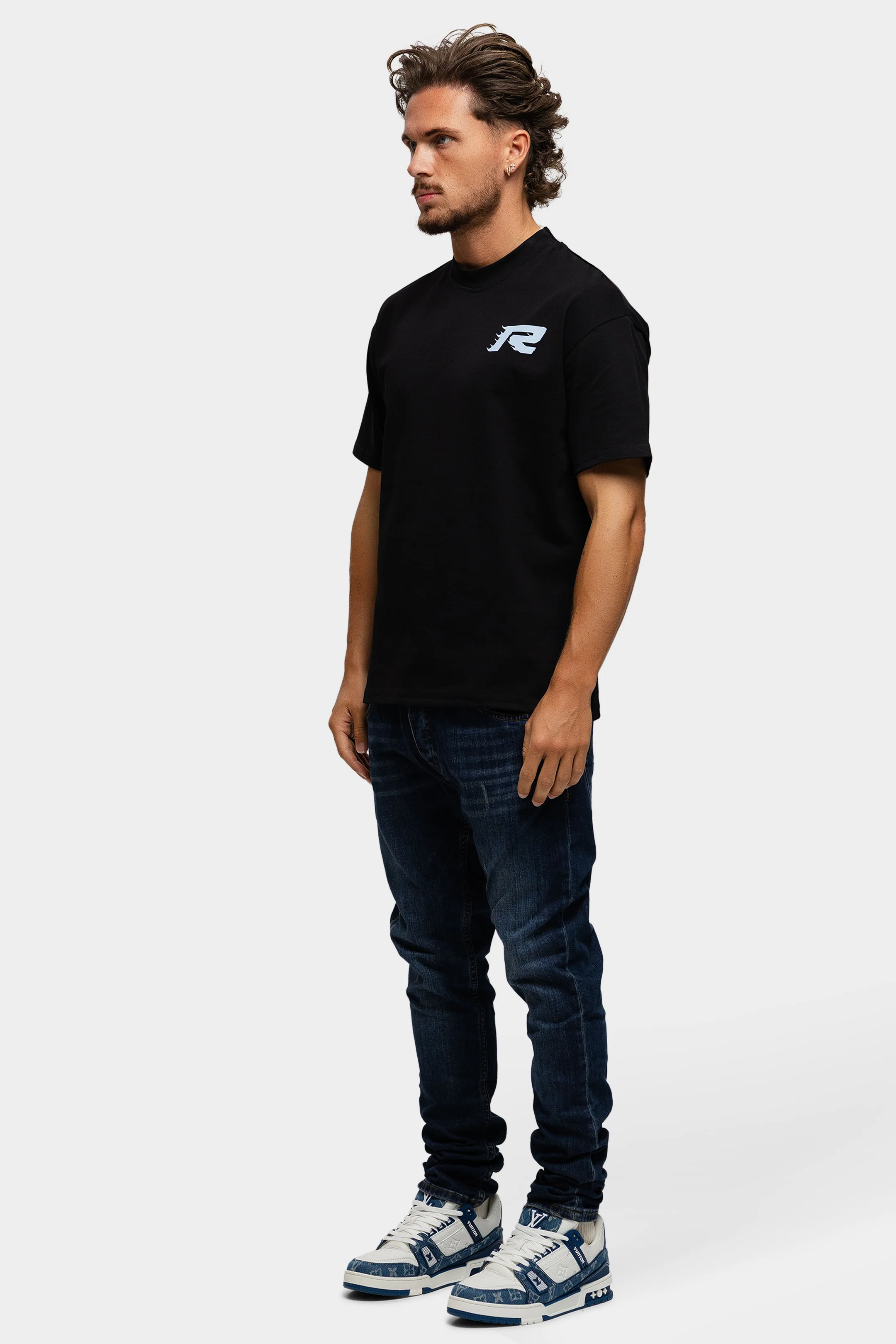 PARIS T-SHIRT BLACK BLUE - Image 7