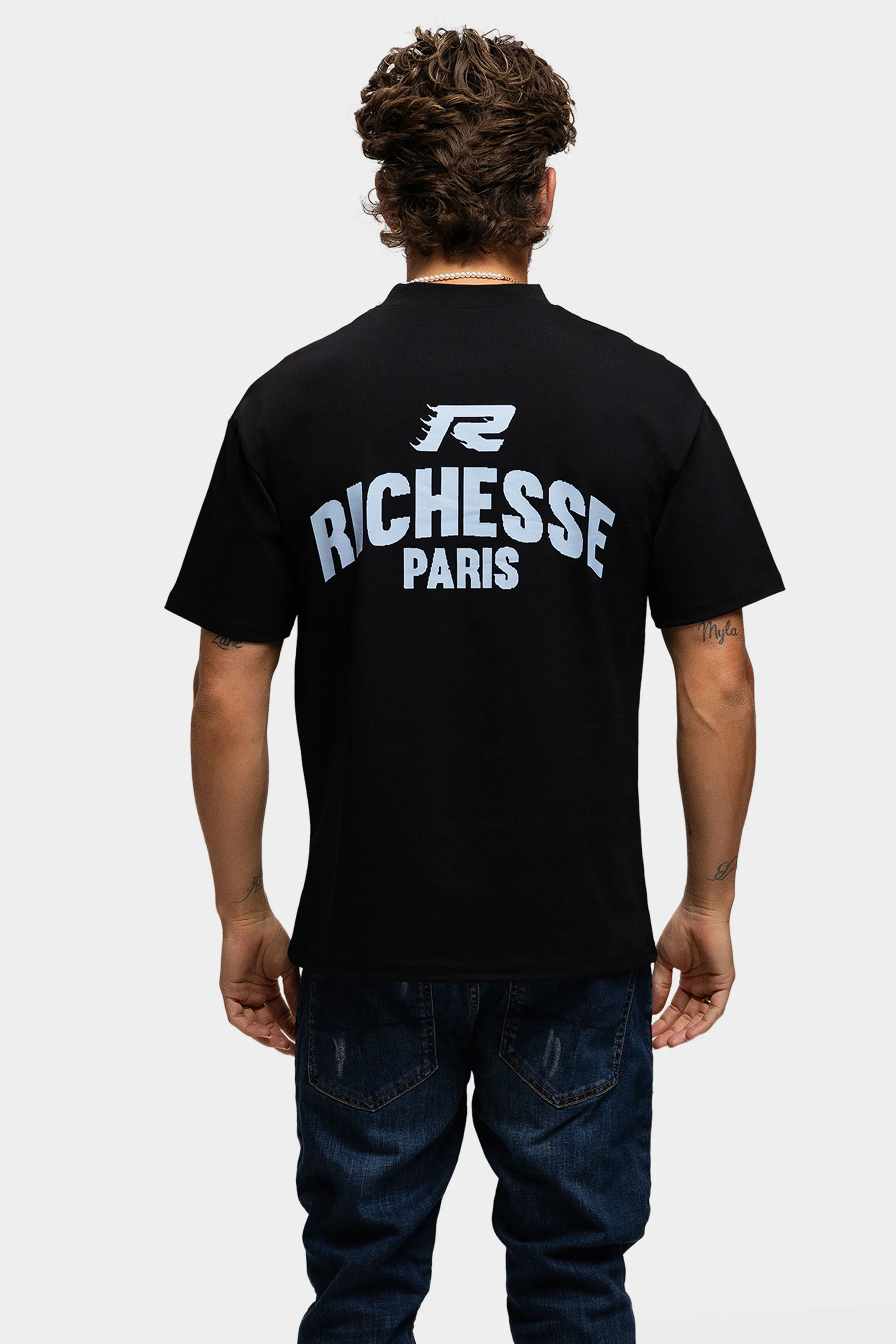 PARIS T-SHIRT BLACK BLUE - Image 8
