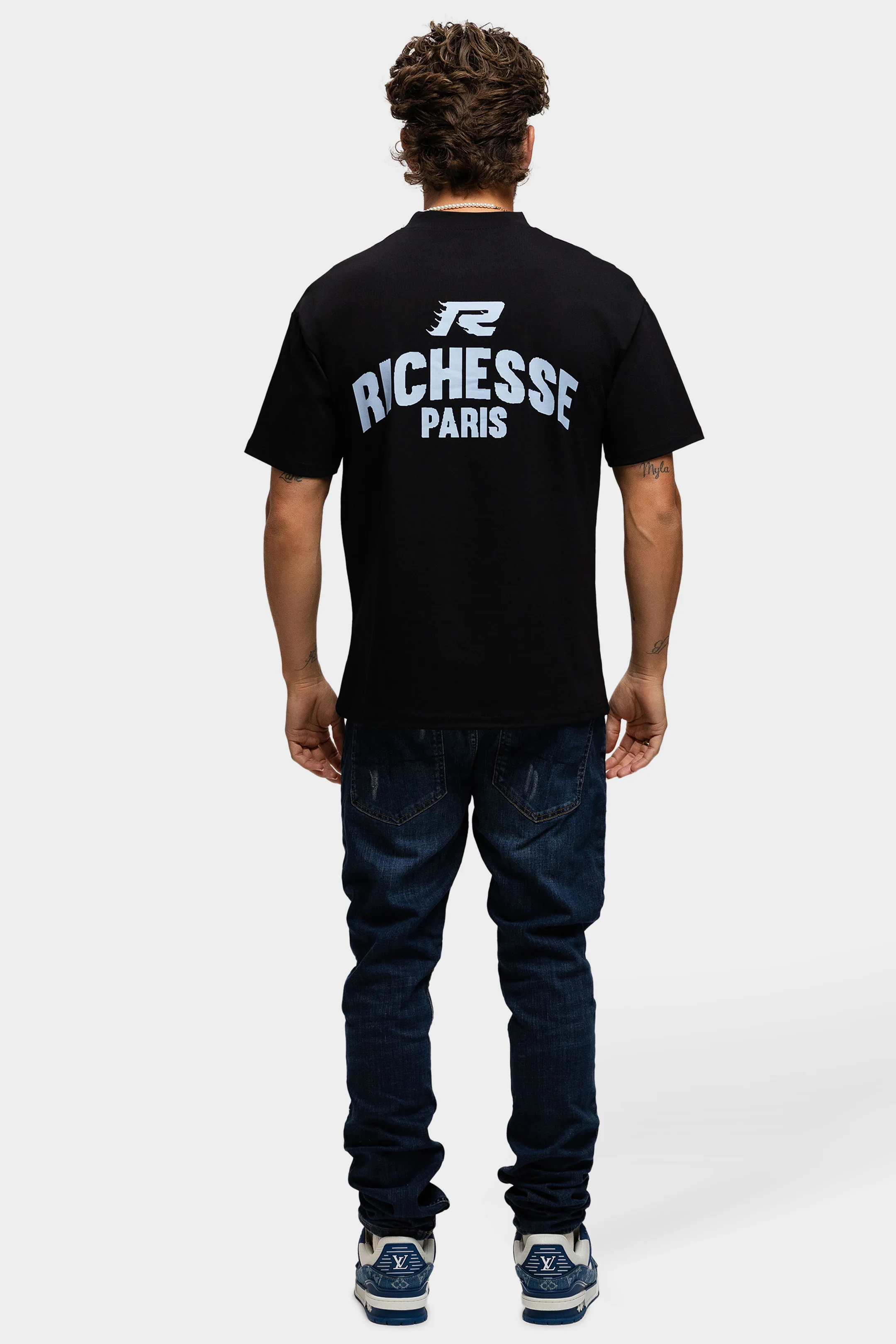 PARIS T-SHIRT BLACK BLUE - Image 9