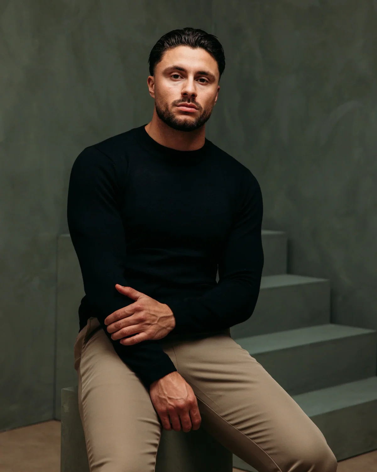 REYES KNITTED SWEATER | BLACK - Image 5