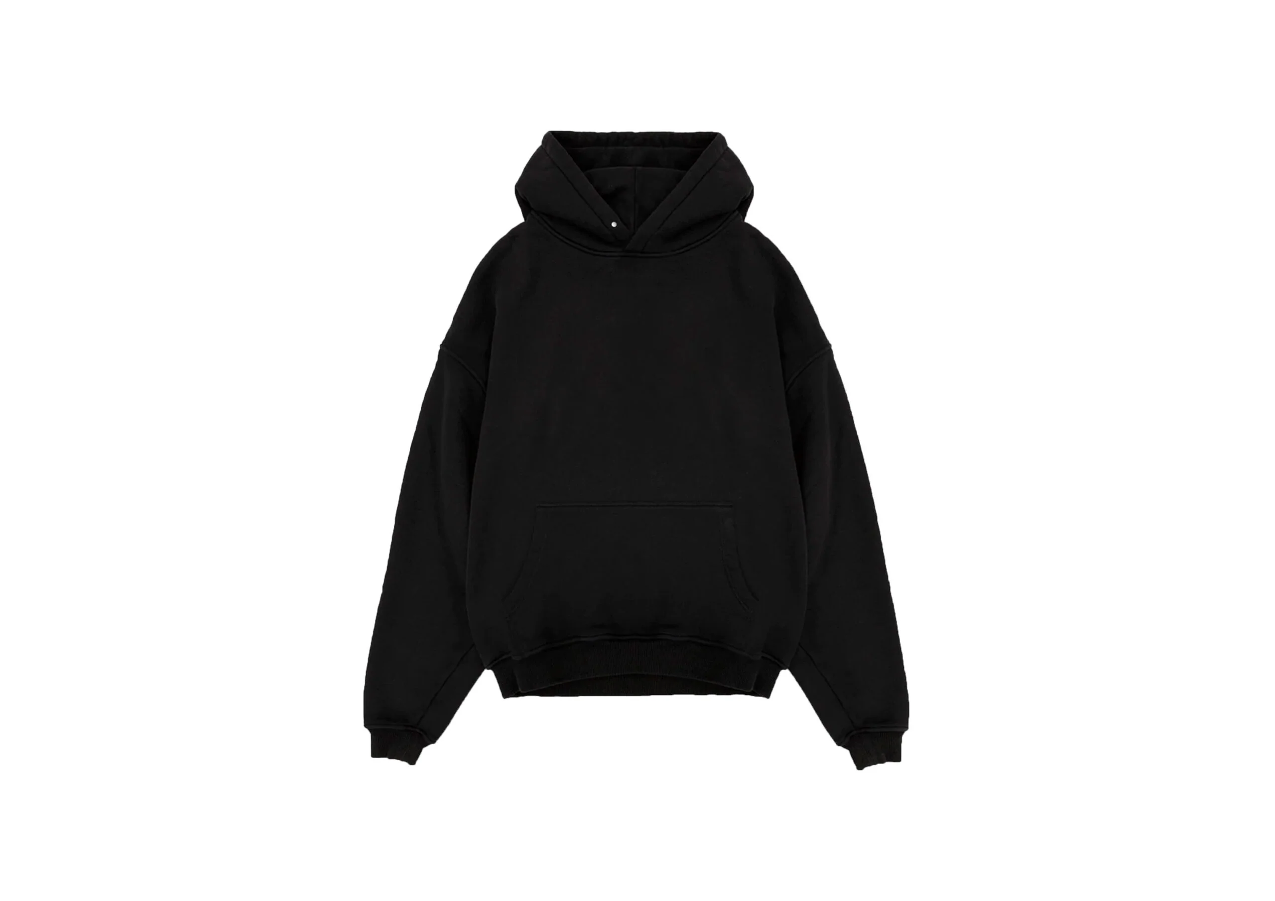 RK BLANK HOODIE BLACK OVERSIZED - Image 4