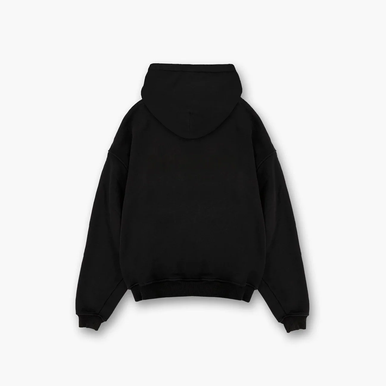 RK BLANK HOODIE BLACK OVERSIZED - Image 5