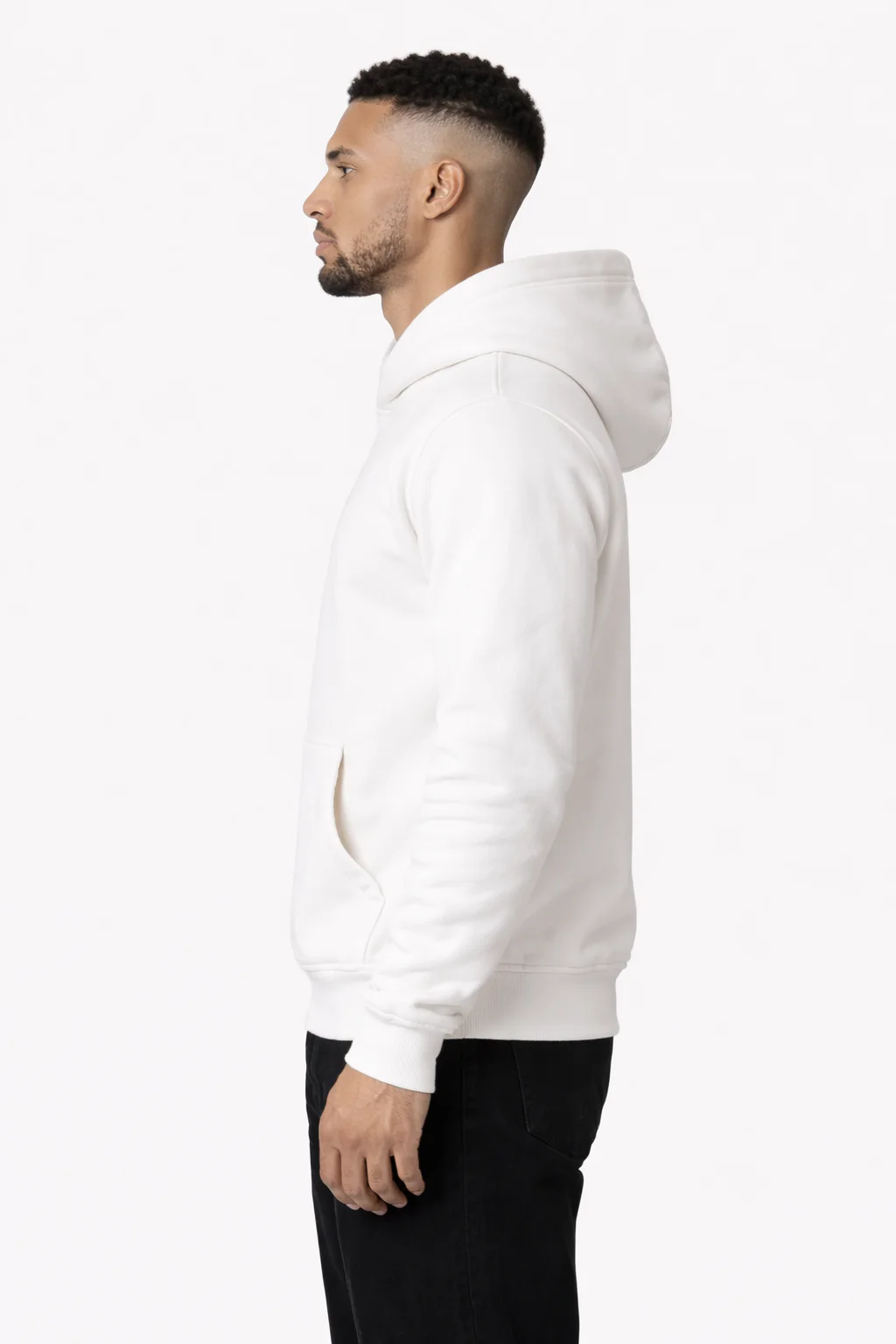 RK BLANK HOODIE CREME REGULAR FIT - Image 3