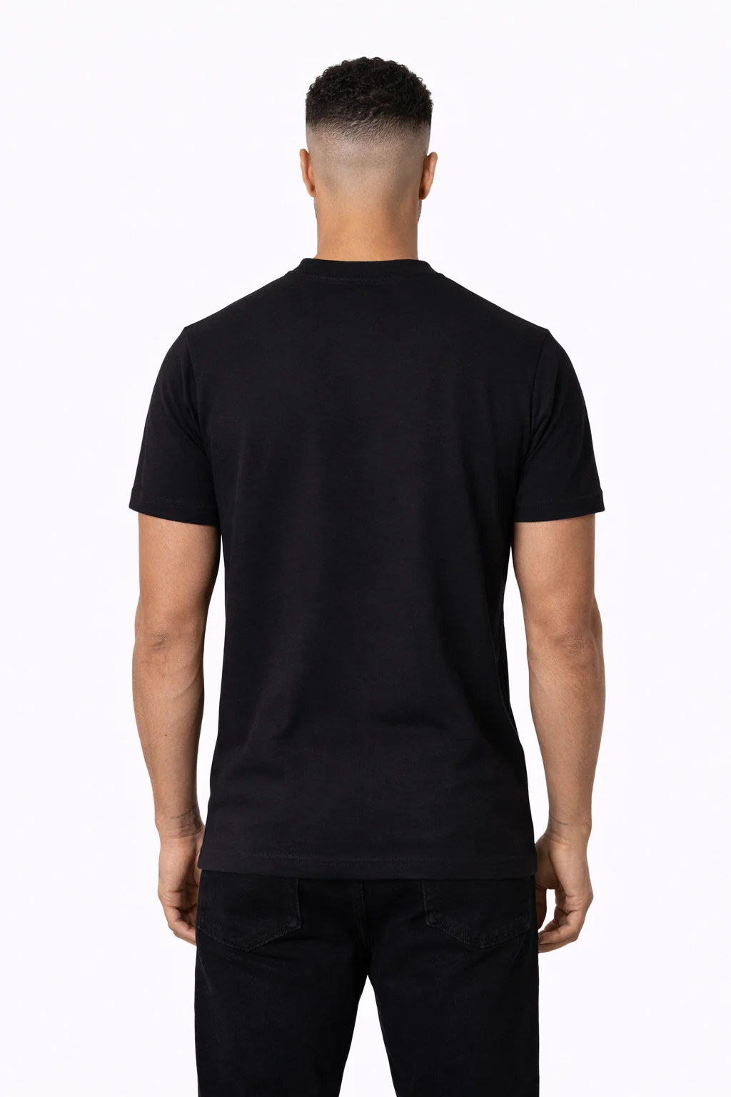 RK BLANK TEE BLACK SLIMFIT - Image 3