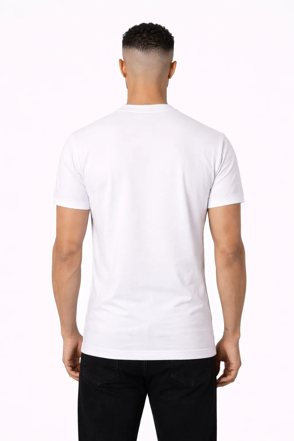 RK BLANK TEE WHITE SLIMFIT - Image 3