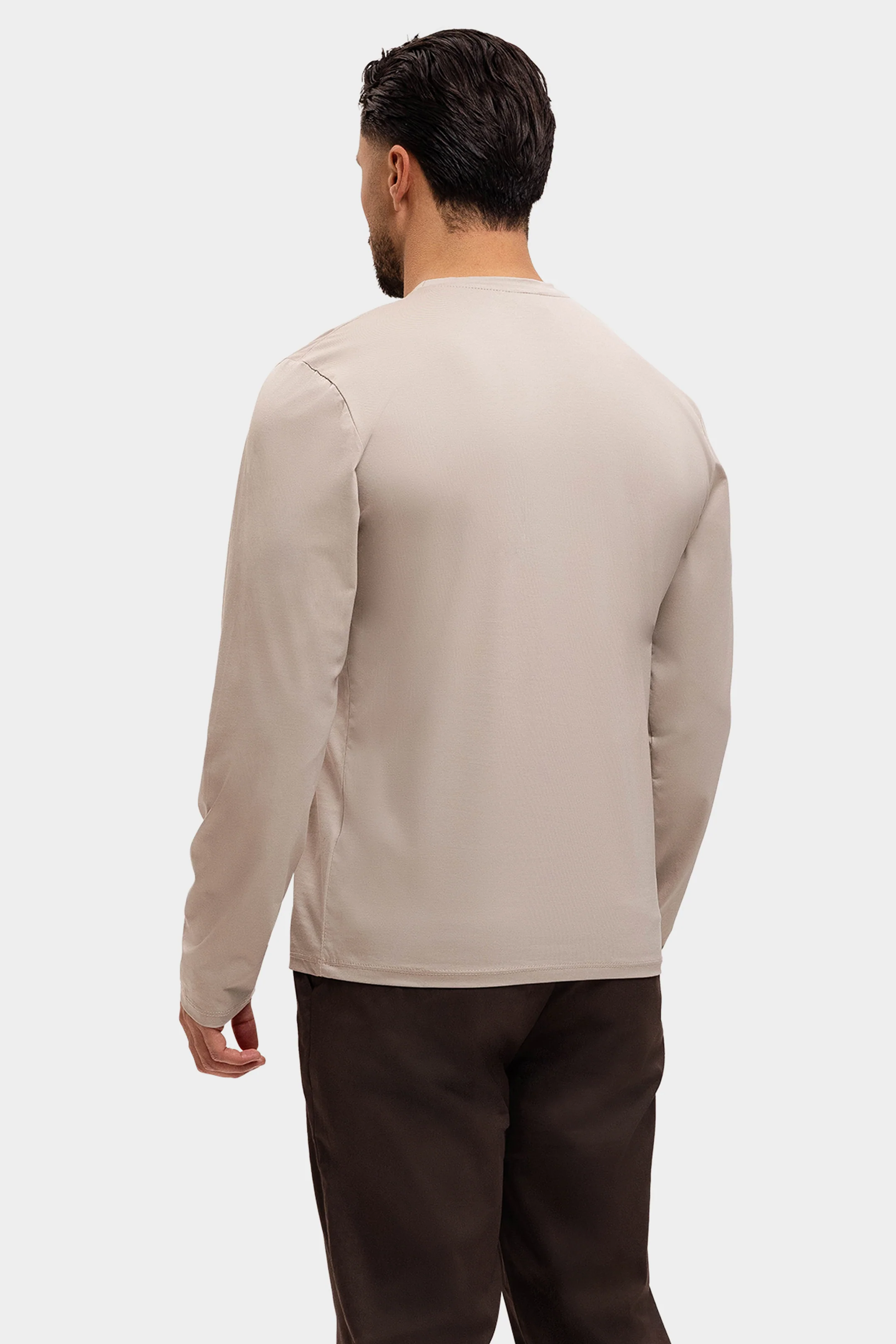 SHINY ESSENTIAL LONGSLEEVE BEIGE - Image 5