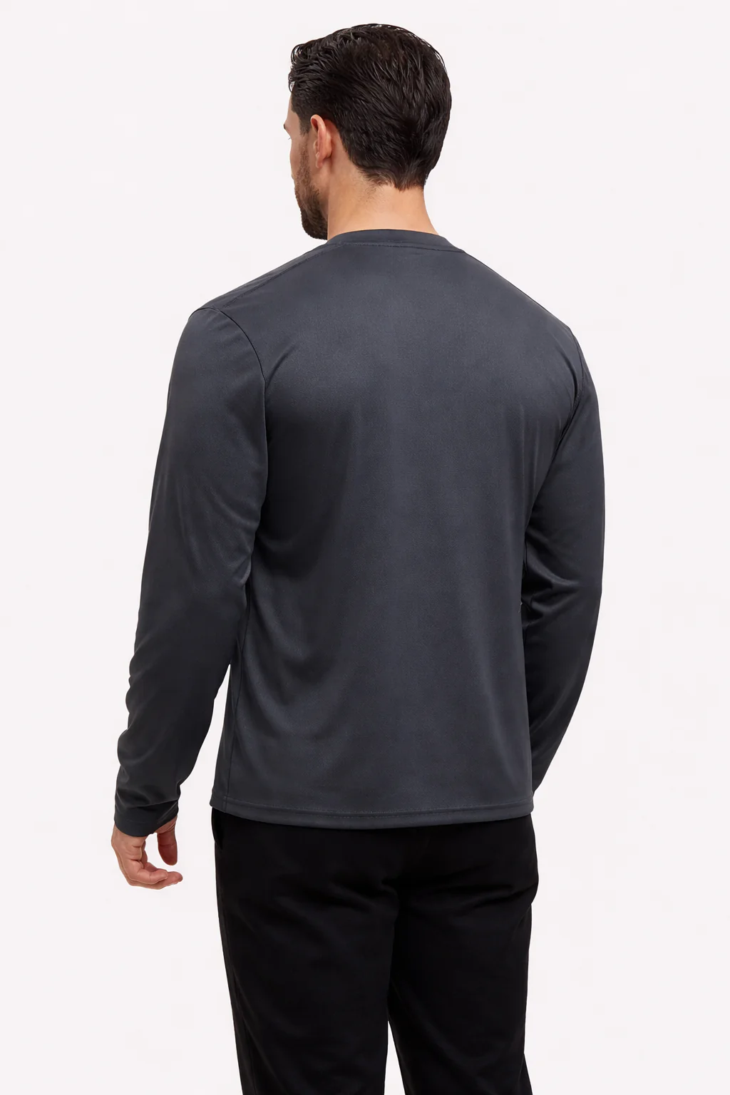 SHINY ESSENTIAL LONGSLEEVE GREY - Image 3
