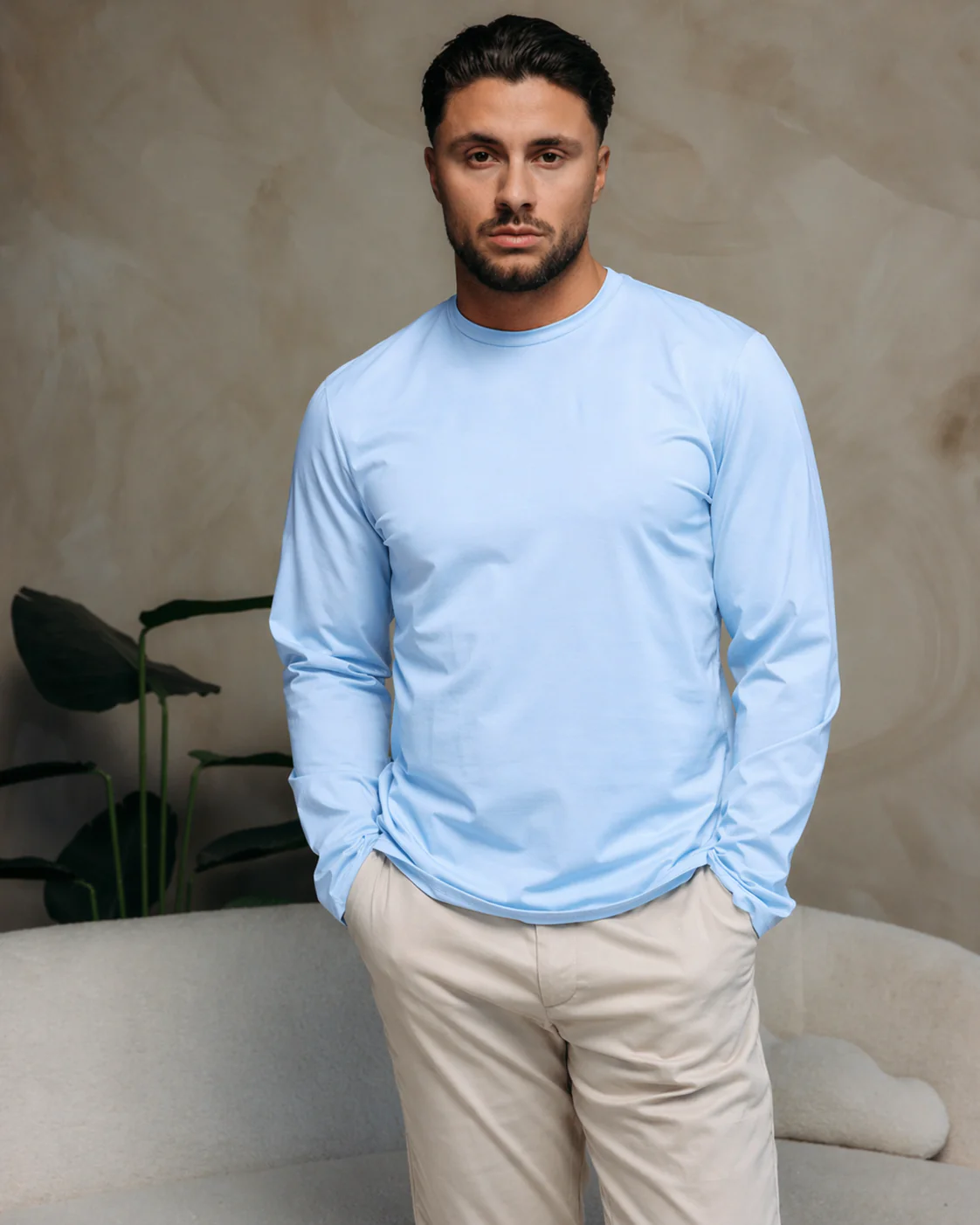 SHINY ESSENTIAL LONGSLEEVE SKY BLUE
