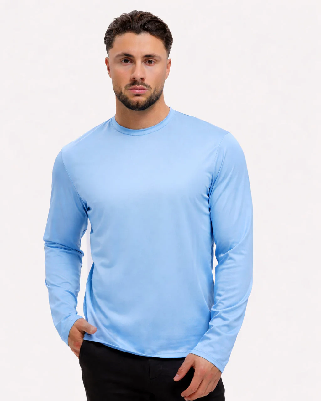 SHINY ESSENTIAL LONGSLEEVE SKY BLUE - Image 2