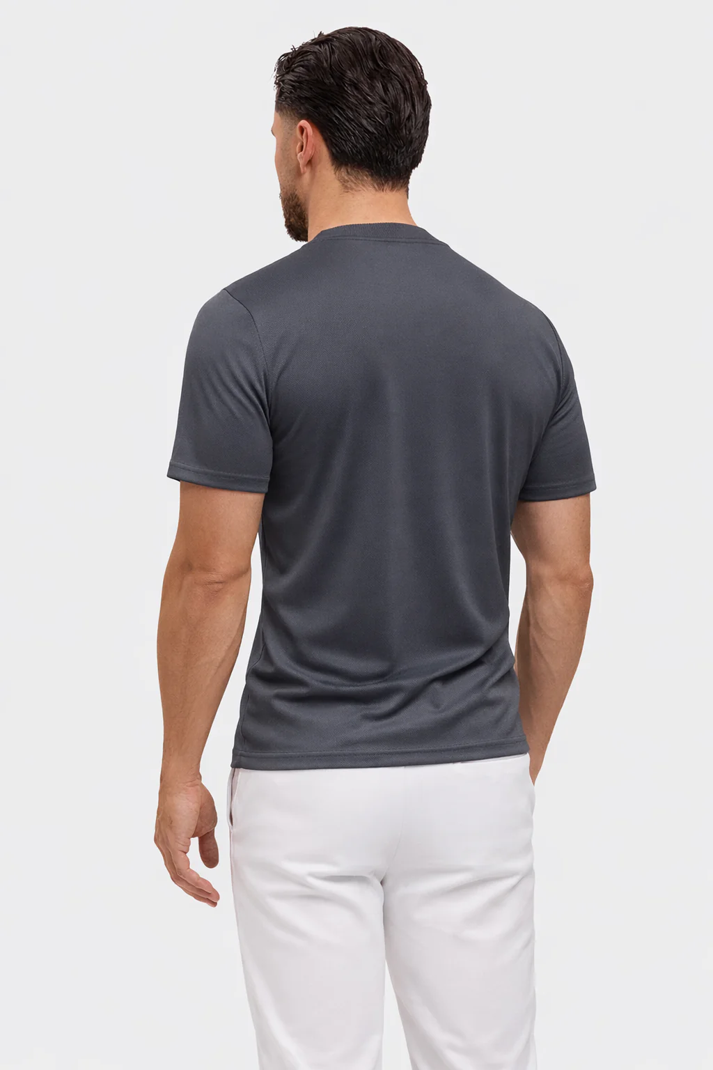 SHINY ESSENTIAL SHIRT GREY - Image 5