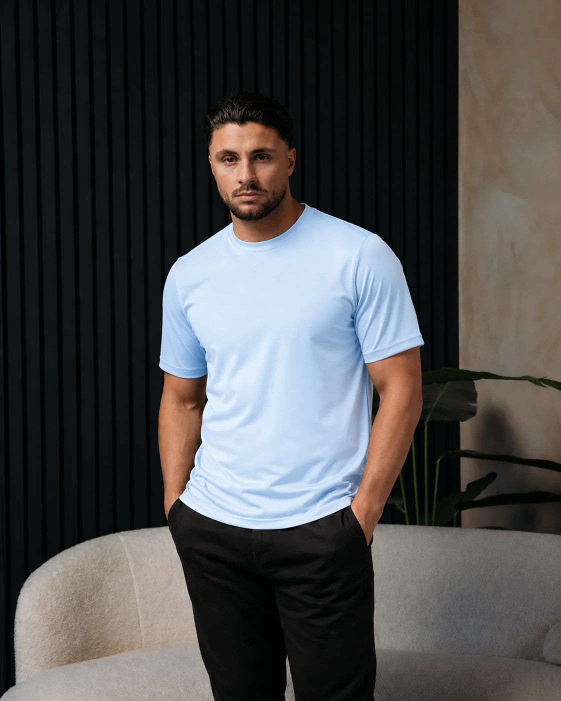SHINY ESSENTIAL SHIRT SKY BLUE - Image 2