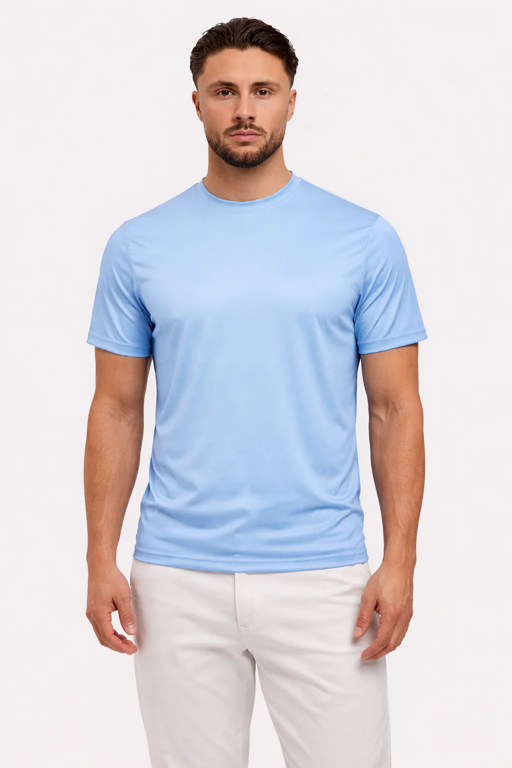 SHINY ESSENTIAL SHIRT SKY BLUE - Image 4