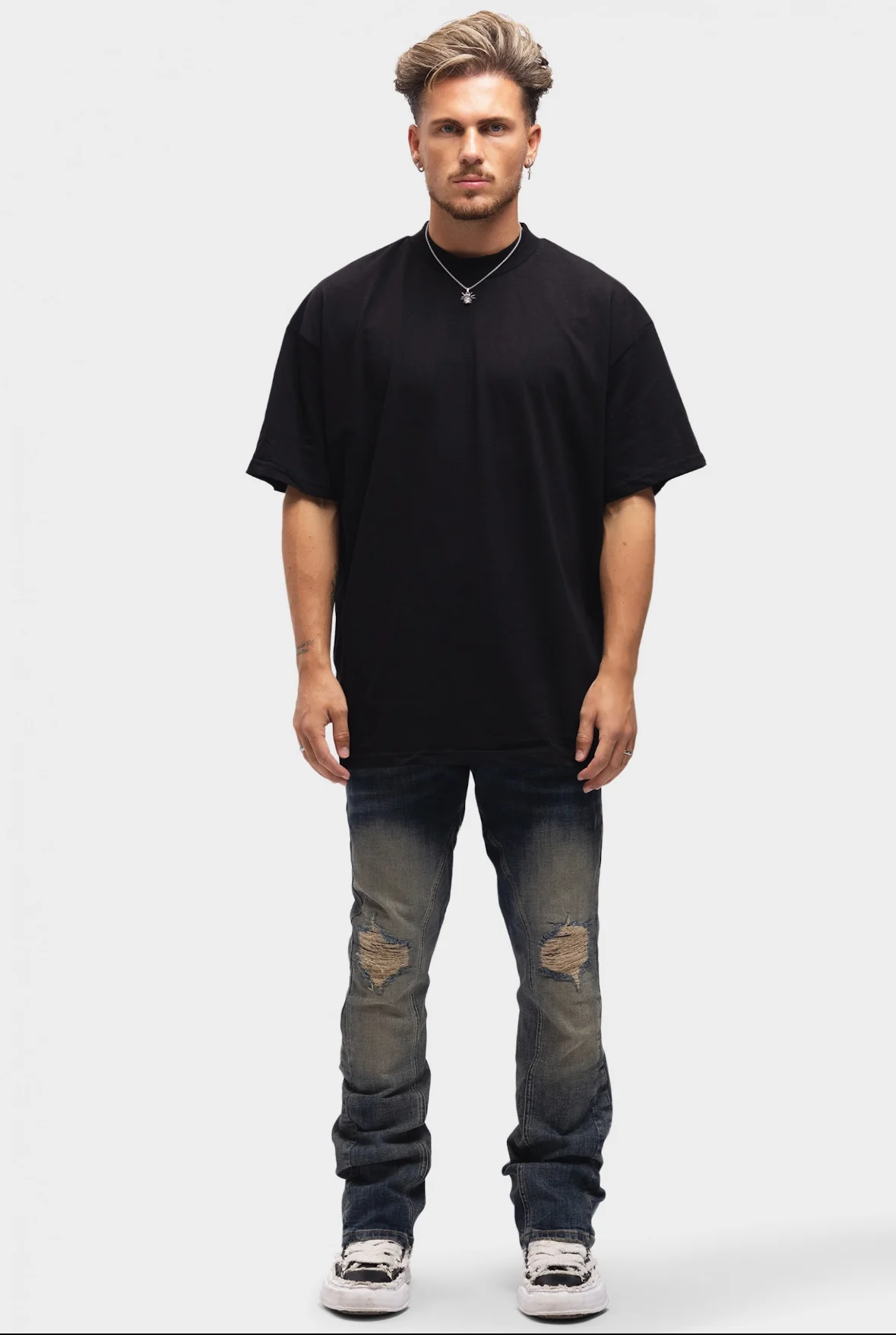 SNIT FLARED JEANS - Image 3